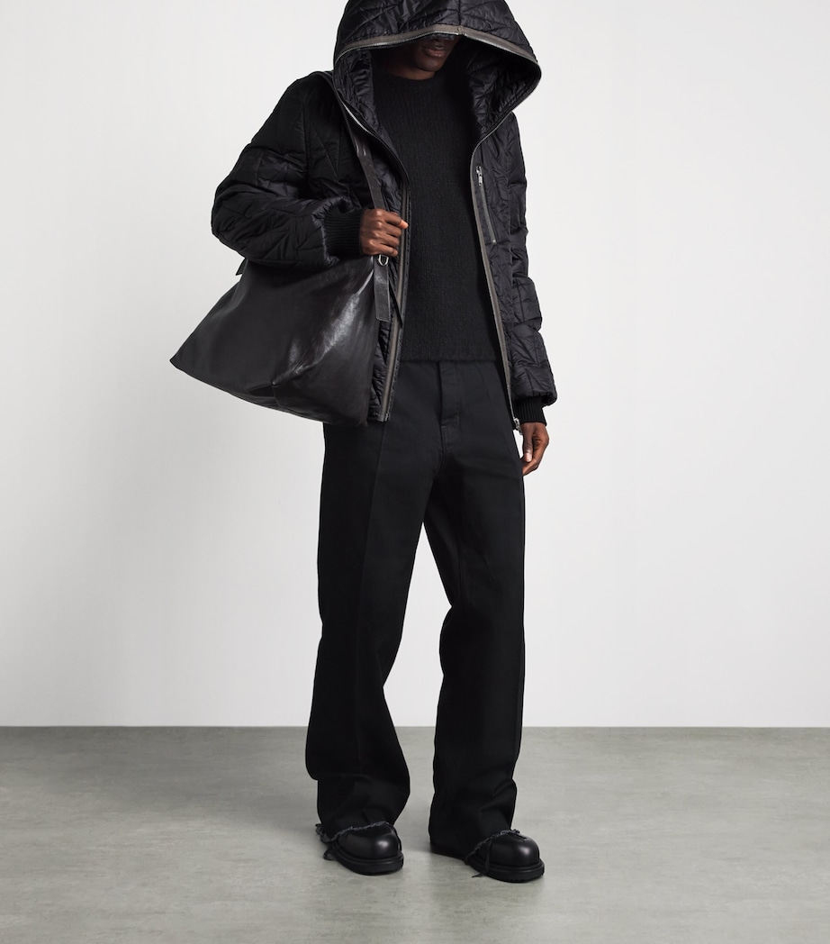 Rick Owens Mens Gimp Down Jacket Black Image 2