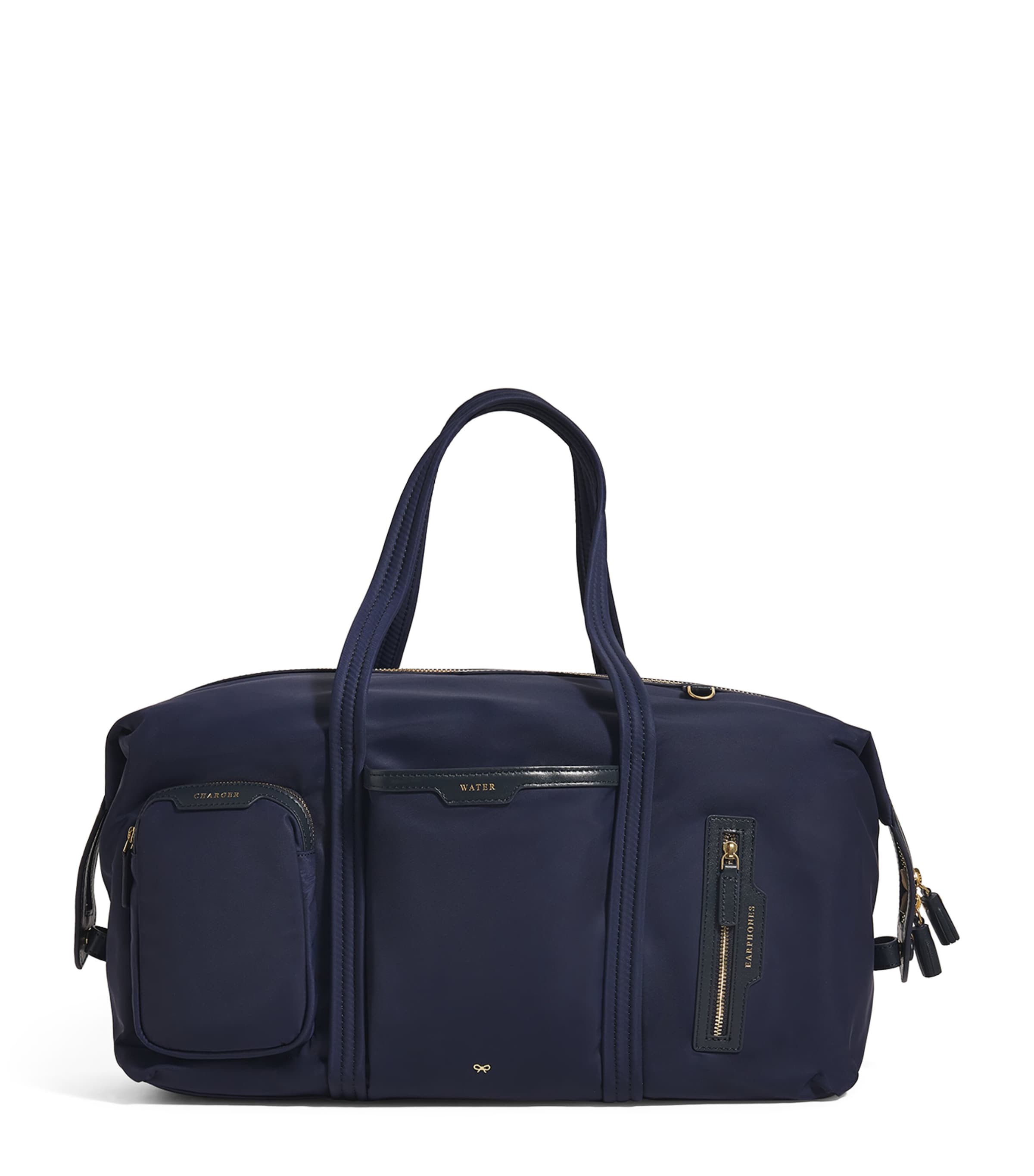 Anya Hindmarch Nylon Inflight Travel Bag In Blue