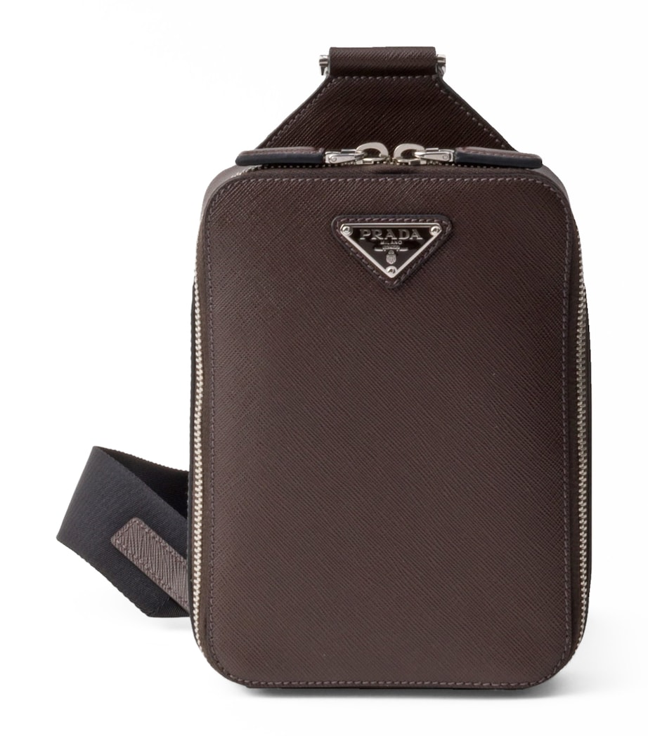 Saffiano Leather Brique Cross-Body Bag F0201 Image 1