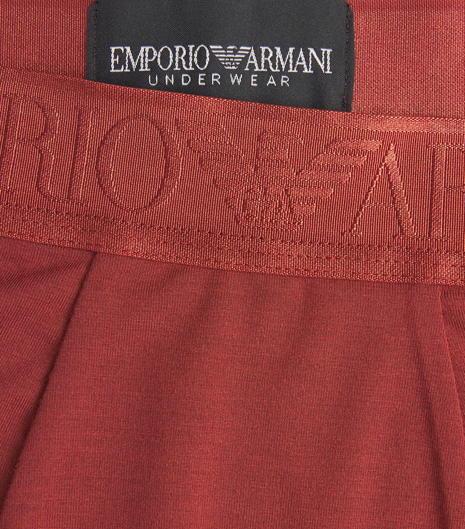 Emporio Armani Mens Modal Logo Trunks Brick Image 5