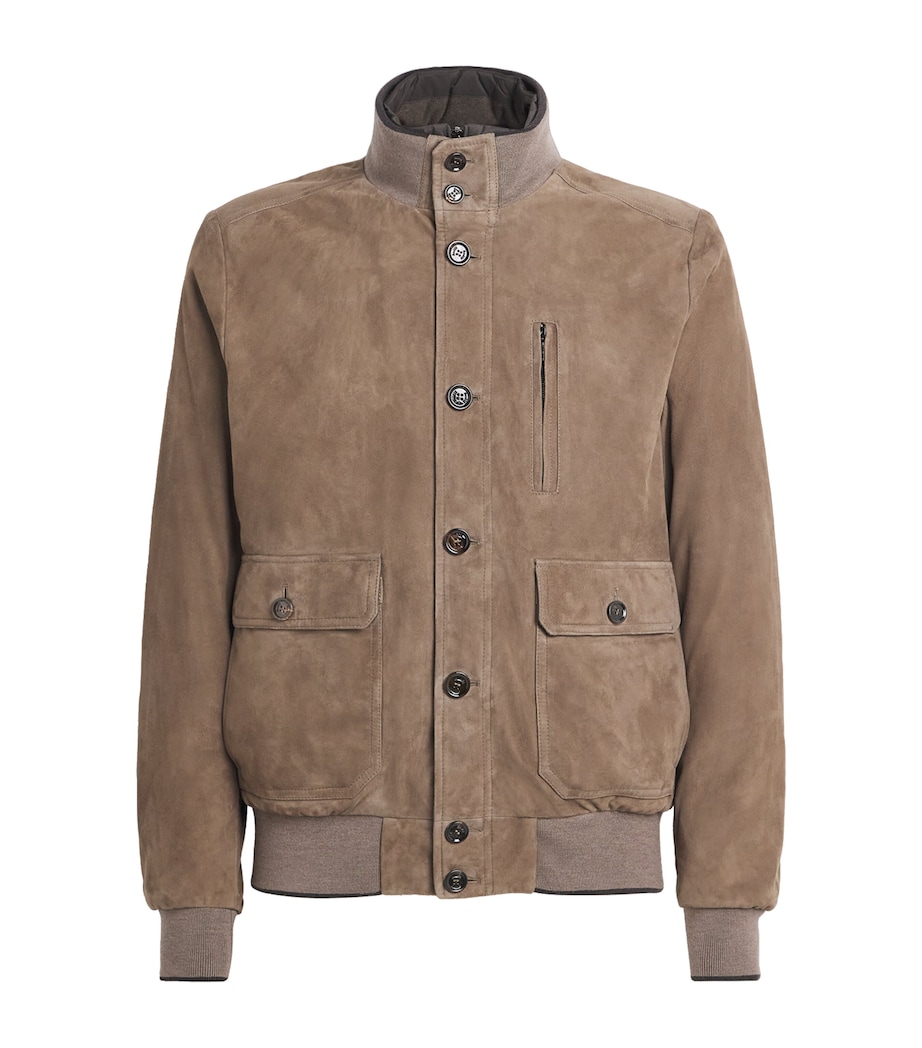 Suede Down Adelsio Bomber Jacket U0254 TORTORA Image 1