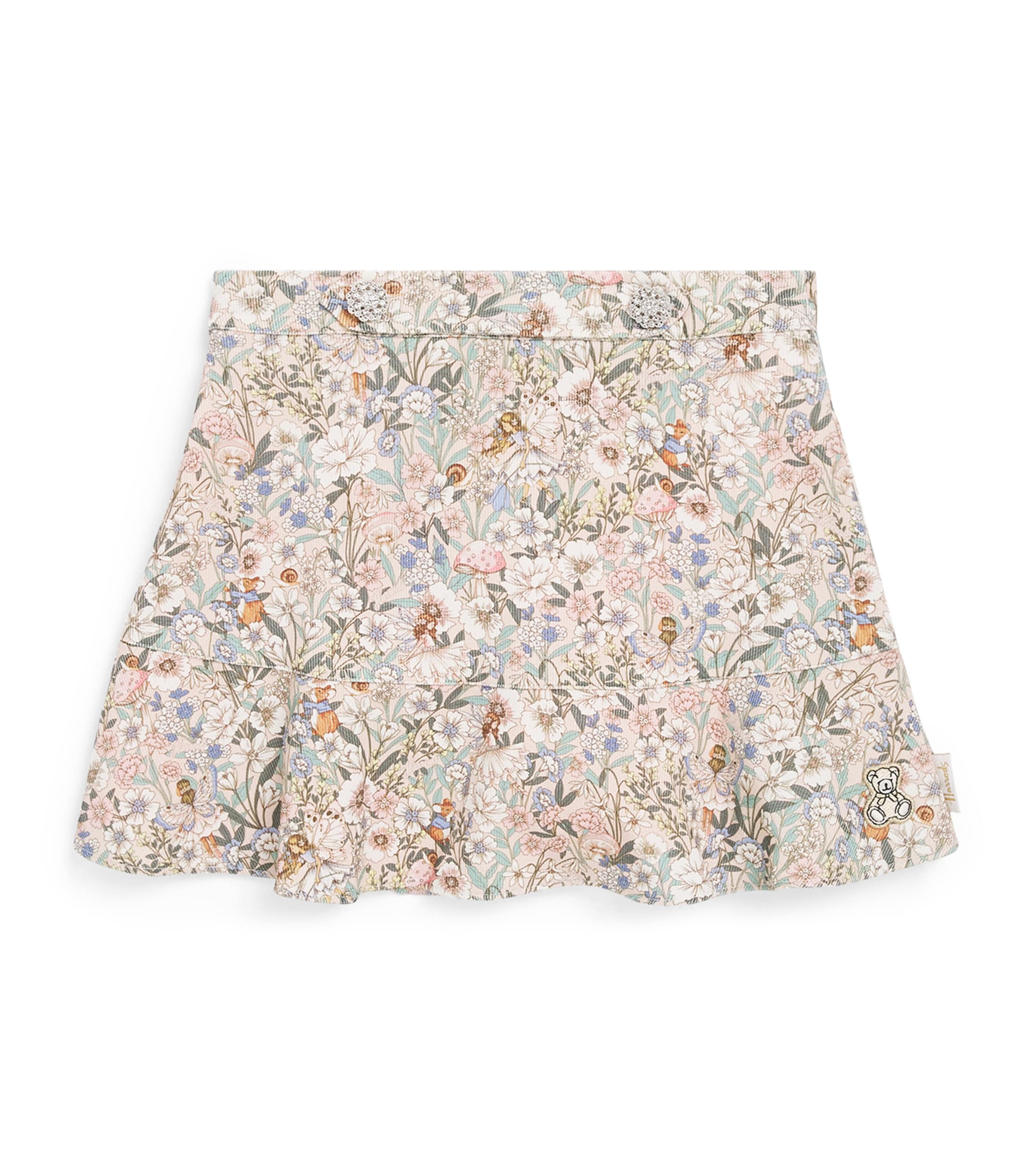 Harrods Floral Print Skirt (2-8 Years) Pink Image 1