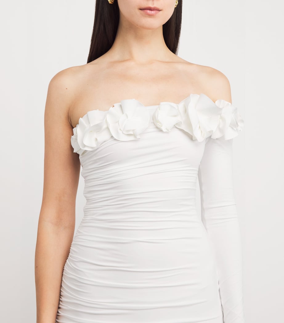 Off-The-Shoulder Selvaggio Mini Dress WHT/OFF WHITE Image 4