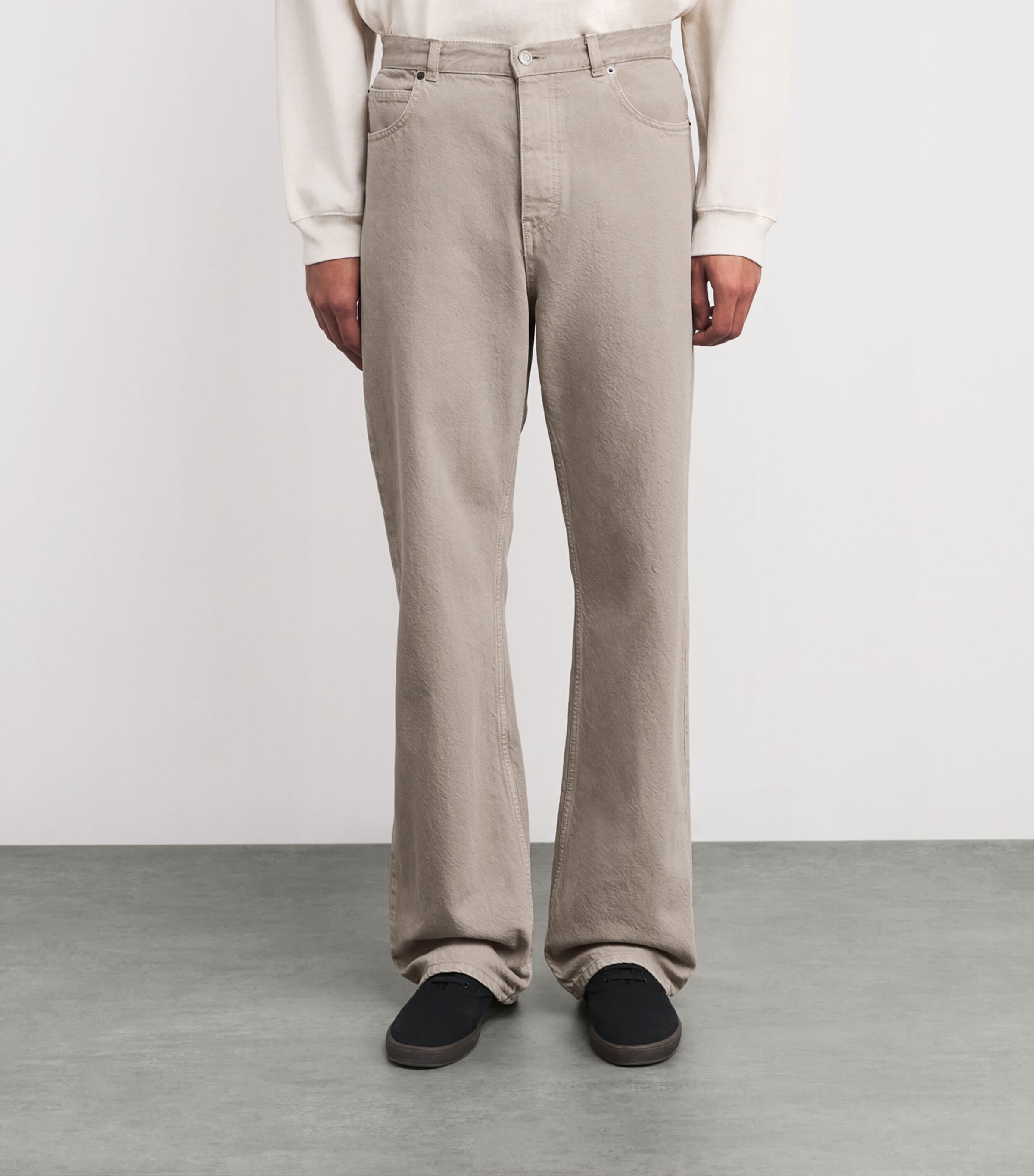 The Row Mens Siouxie Straight Jeans Smoke Grey Image 3