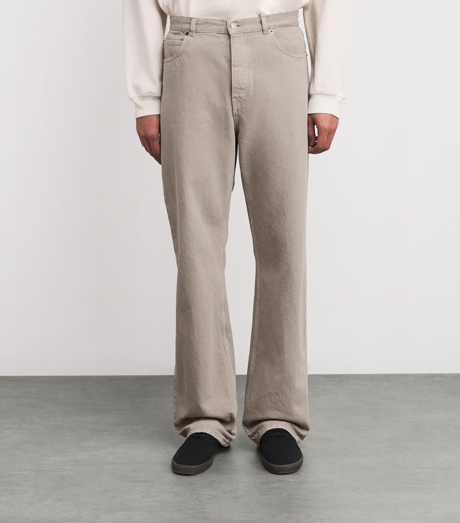 The Row Mens Siouxie Straight Jeans Smoke Grey Image 3