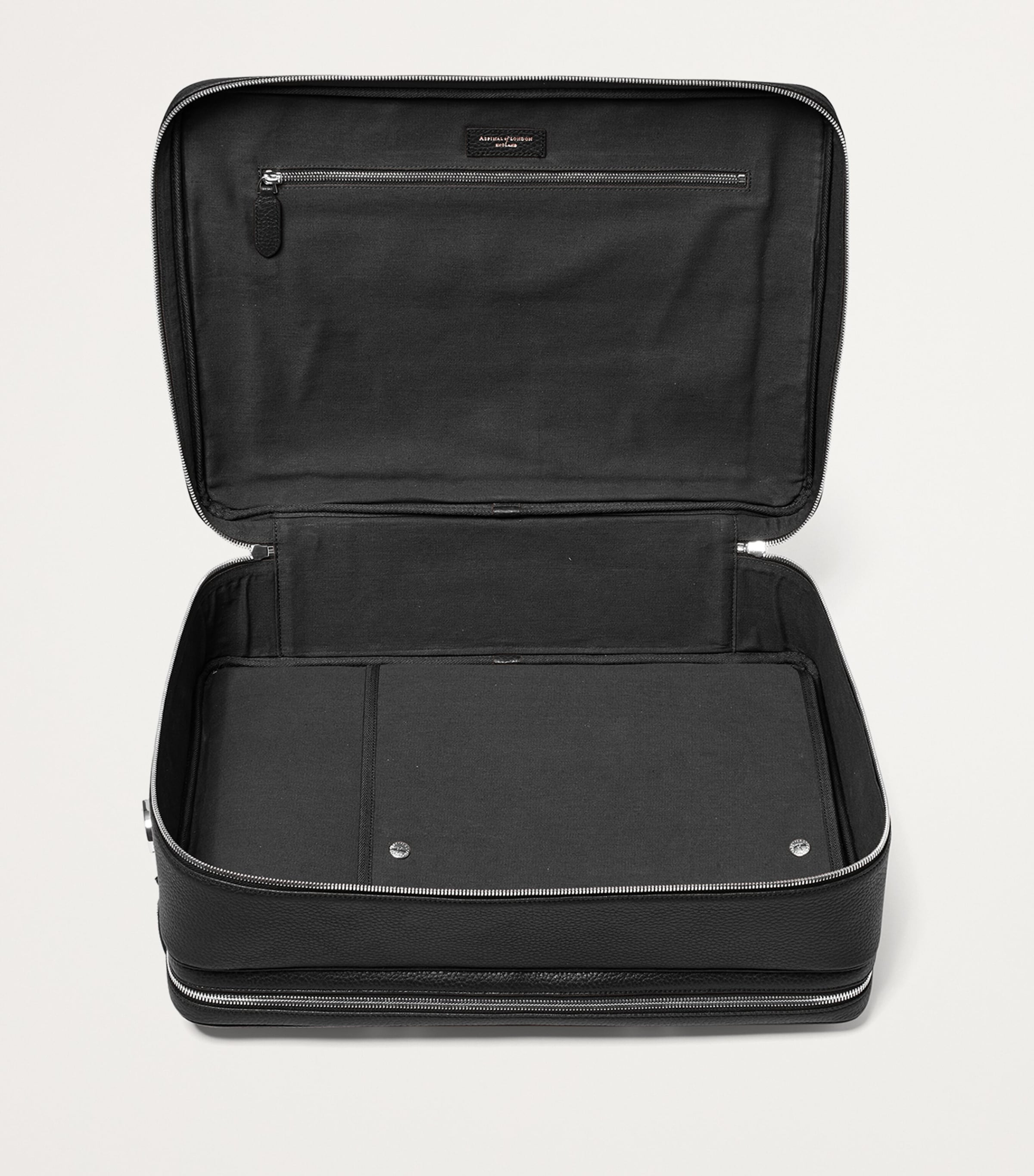 Leather 48 Hour Mount Street Travel Bag BLACK Image 9