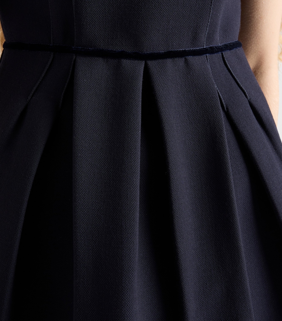 Wool Natté Sleeveless Mini Dress F0008 Image 6