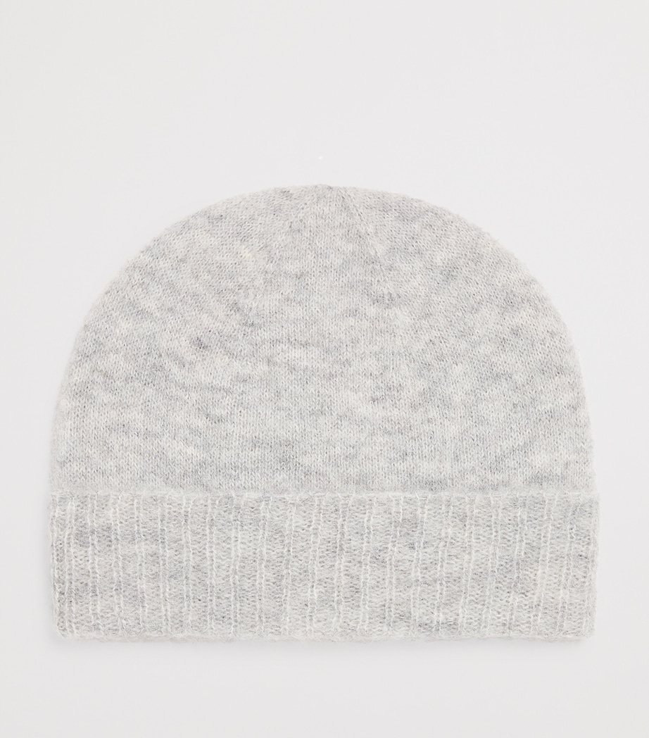 Alpaca-Blend Orb Beanie P401 GREY Image 2