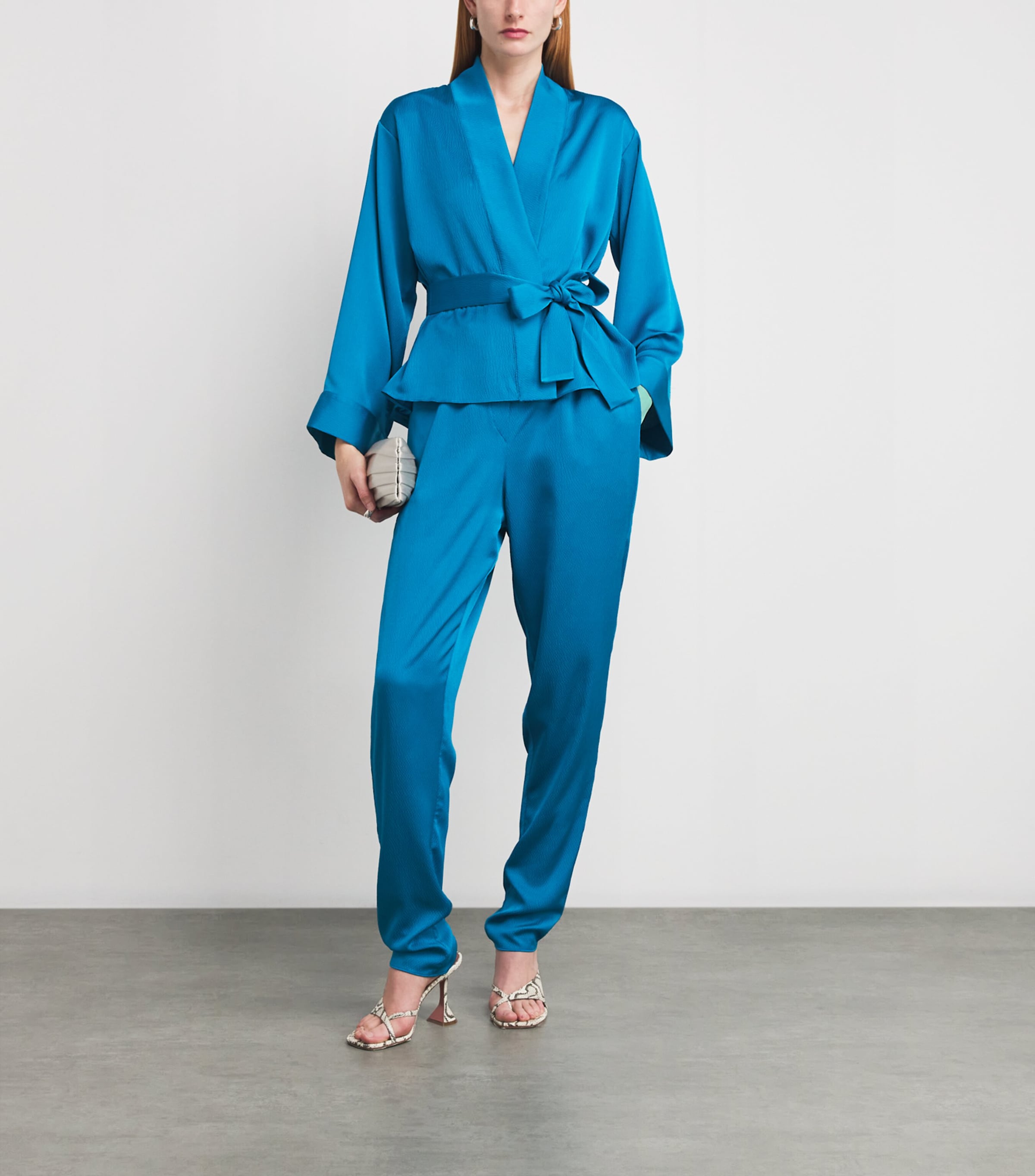 Crinkle Koryeo Blouse LAGUNA BLUE Image 2