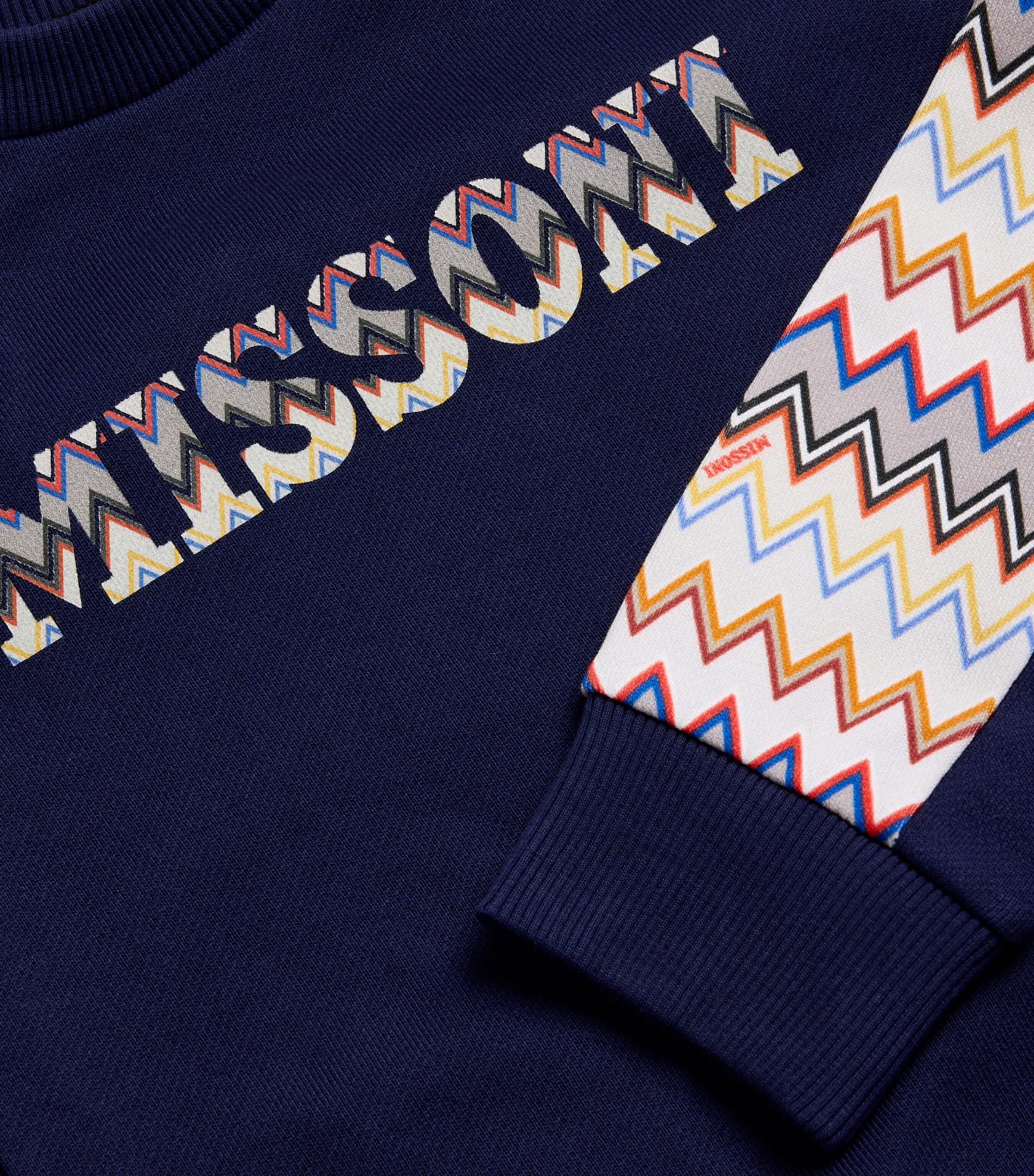 Zigzag Logo Sweatshirt (4-14 Years) 625MCBLU/MULTICOLOR Image 2