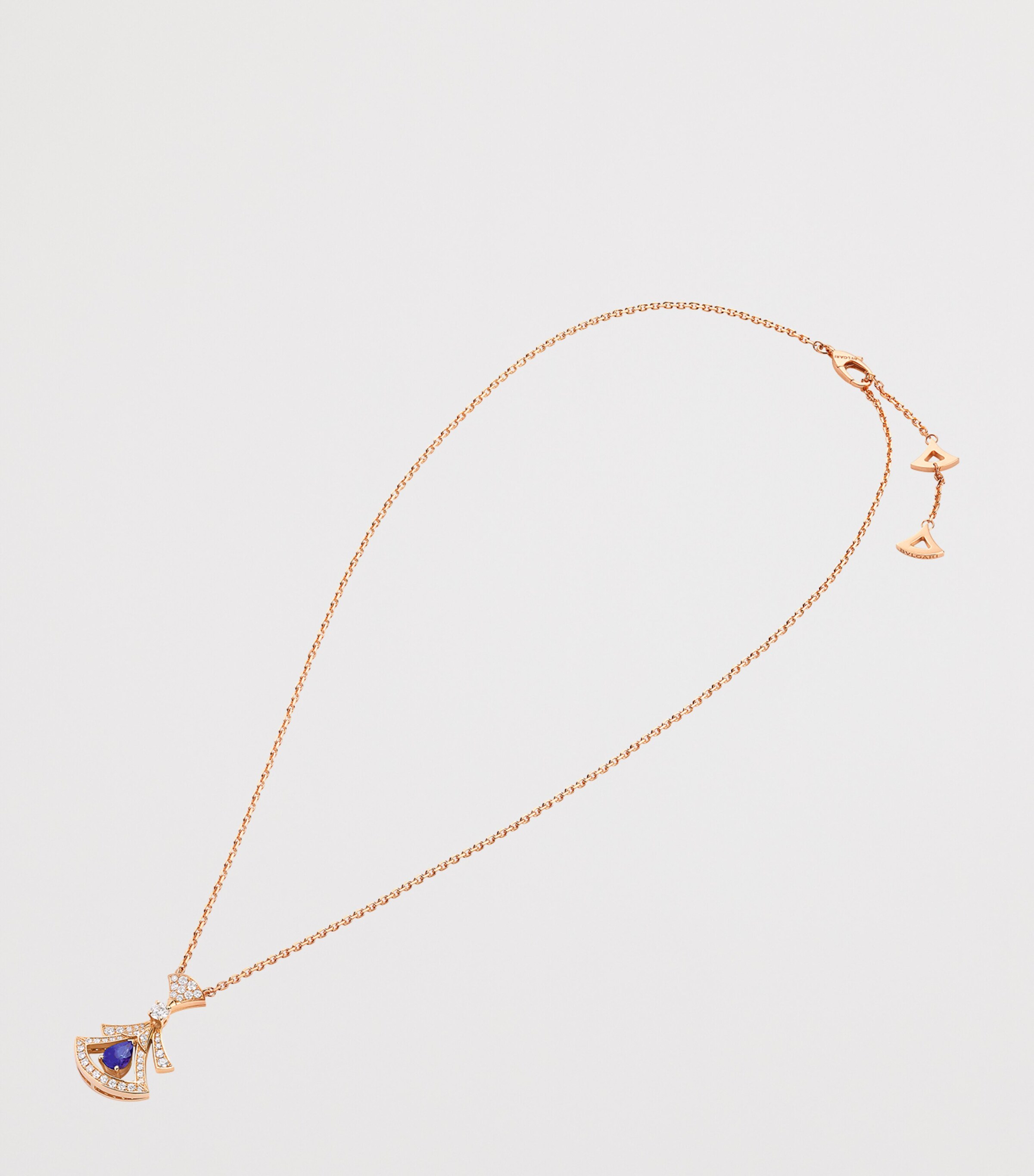 Rose Gold, Diamond and Tanzanite Divas' Dream Necklace PINK GOLD Image 2