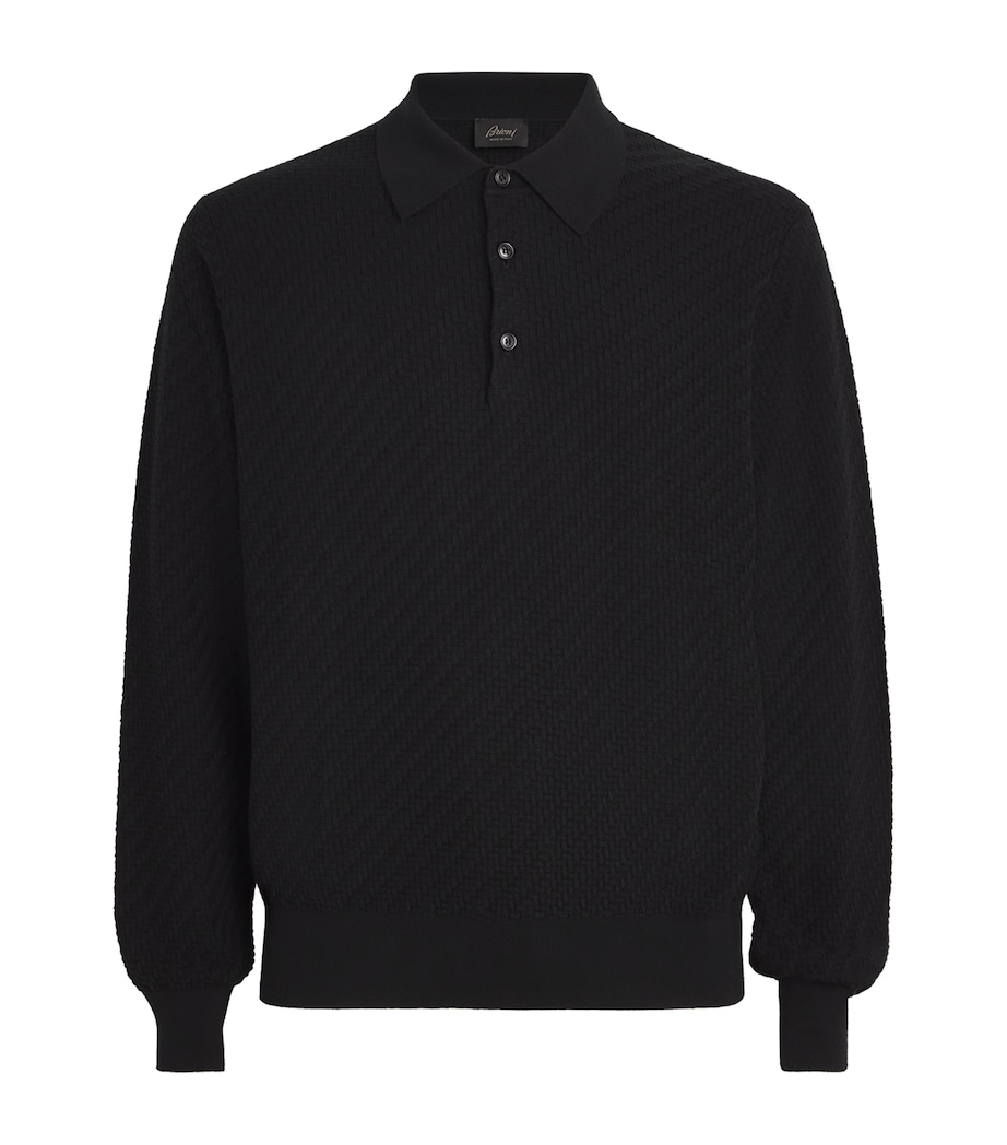 Cotton-Silk Collared Sweater 1000 Image 1