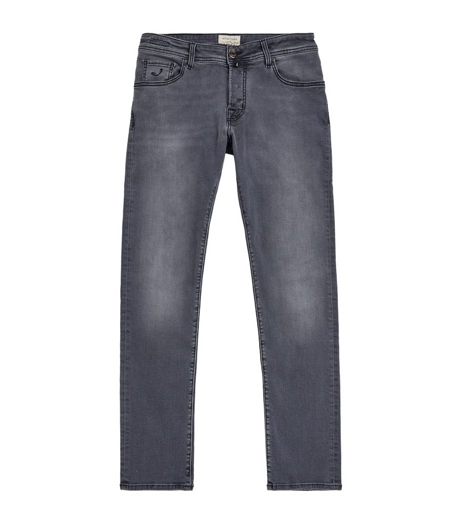 Jacob Cohën Mens Pony Hair-Patch Nick Slim Jeans Image 1