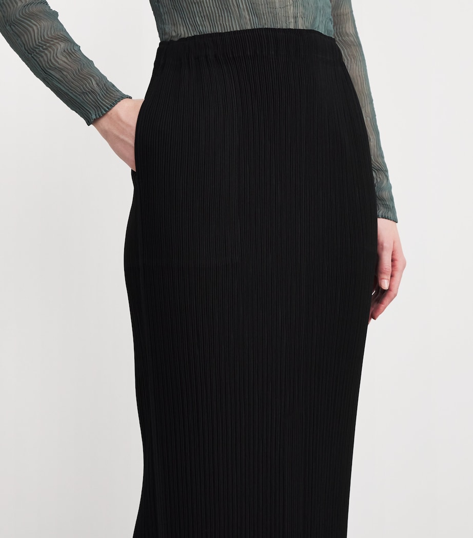 Hatching Bottoms Pleated Maxi Skirt 15 Image 6