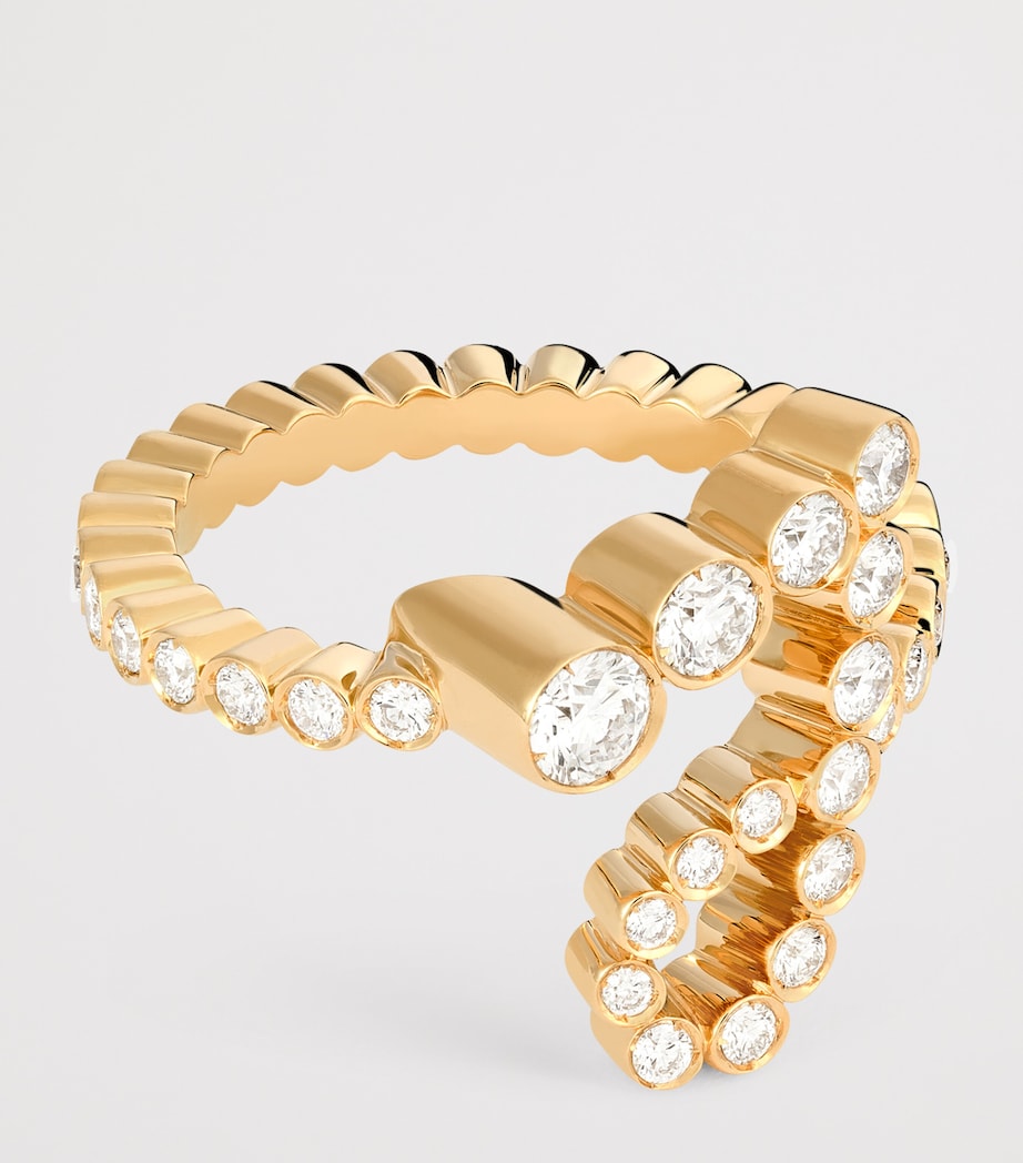 Yellow Gold and Diamond Ensemble ‘J’ Ring YELLOW GOLD Image 4