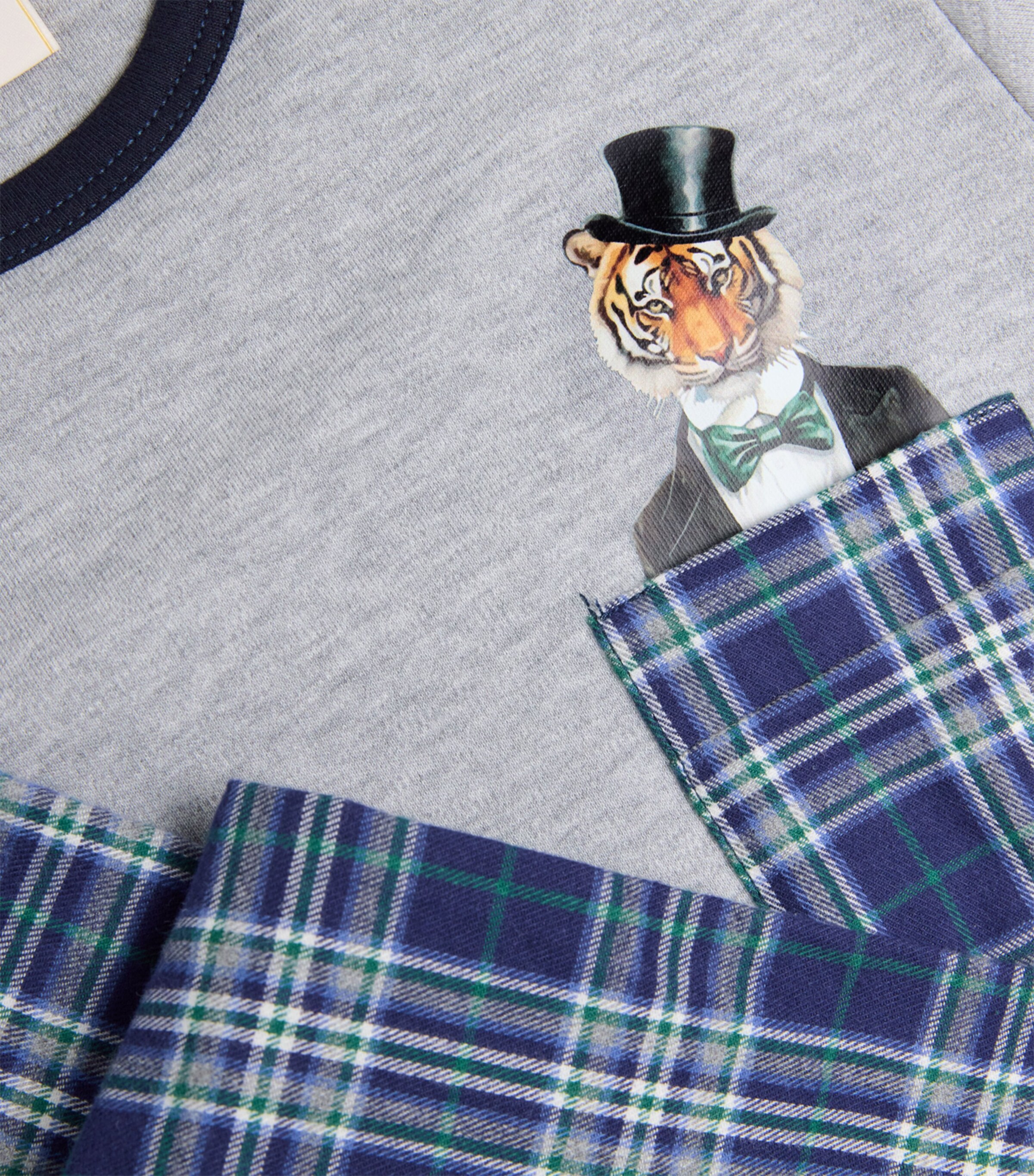 Story Loris Cotton Check Pyjama Set (3-14 Years) V.unica Image 4