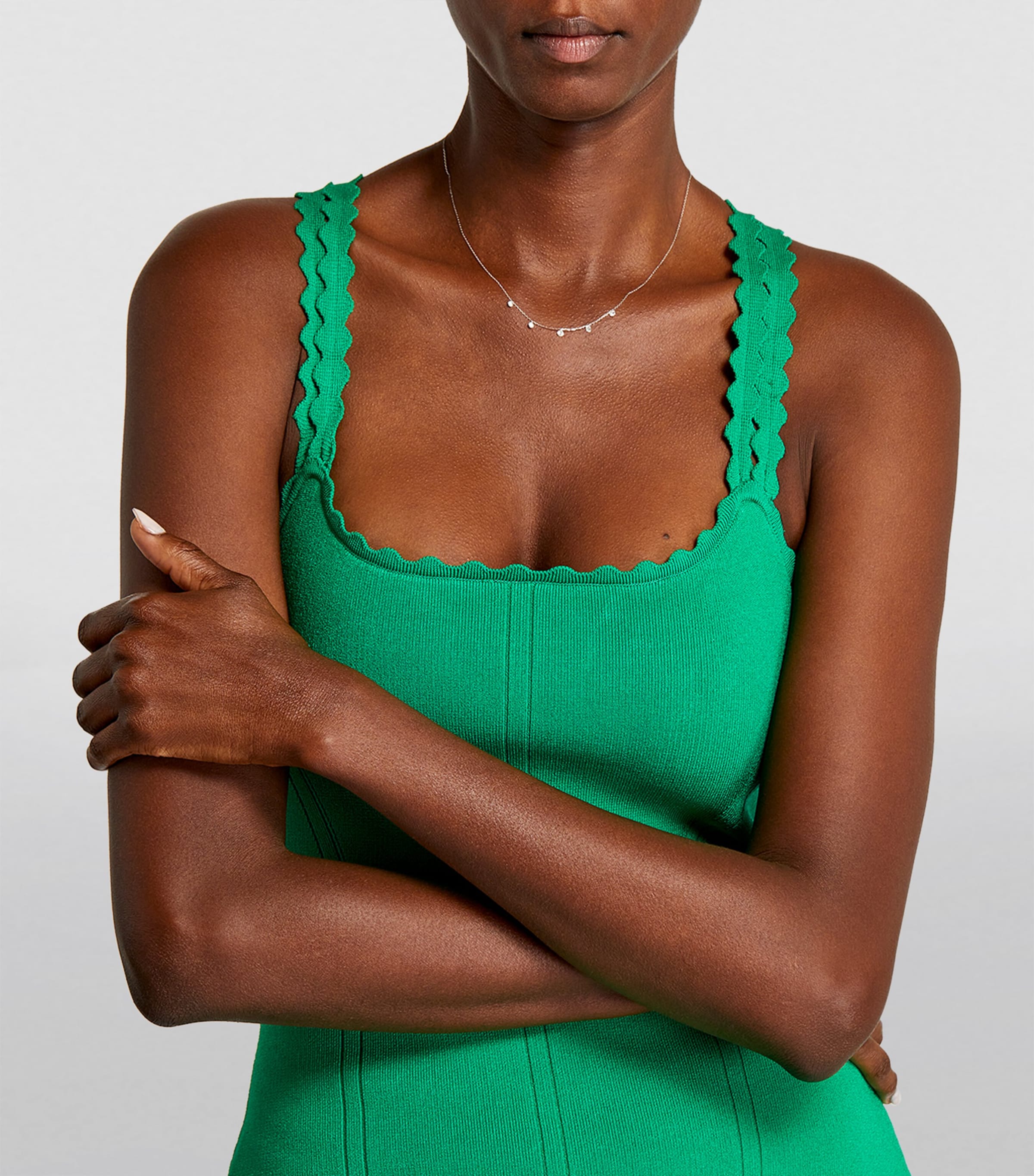 White Gold and Diamond 5-Stone Danaé Necklace WHITE GOLD Image 3