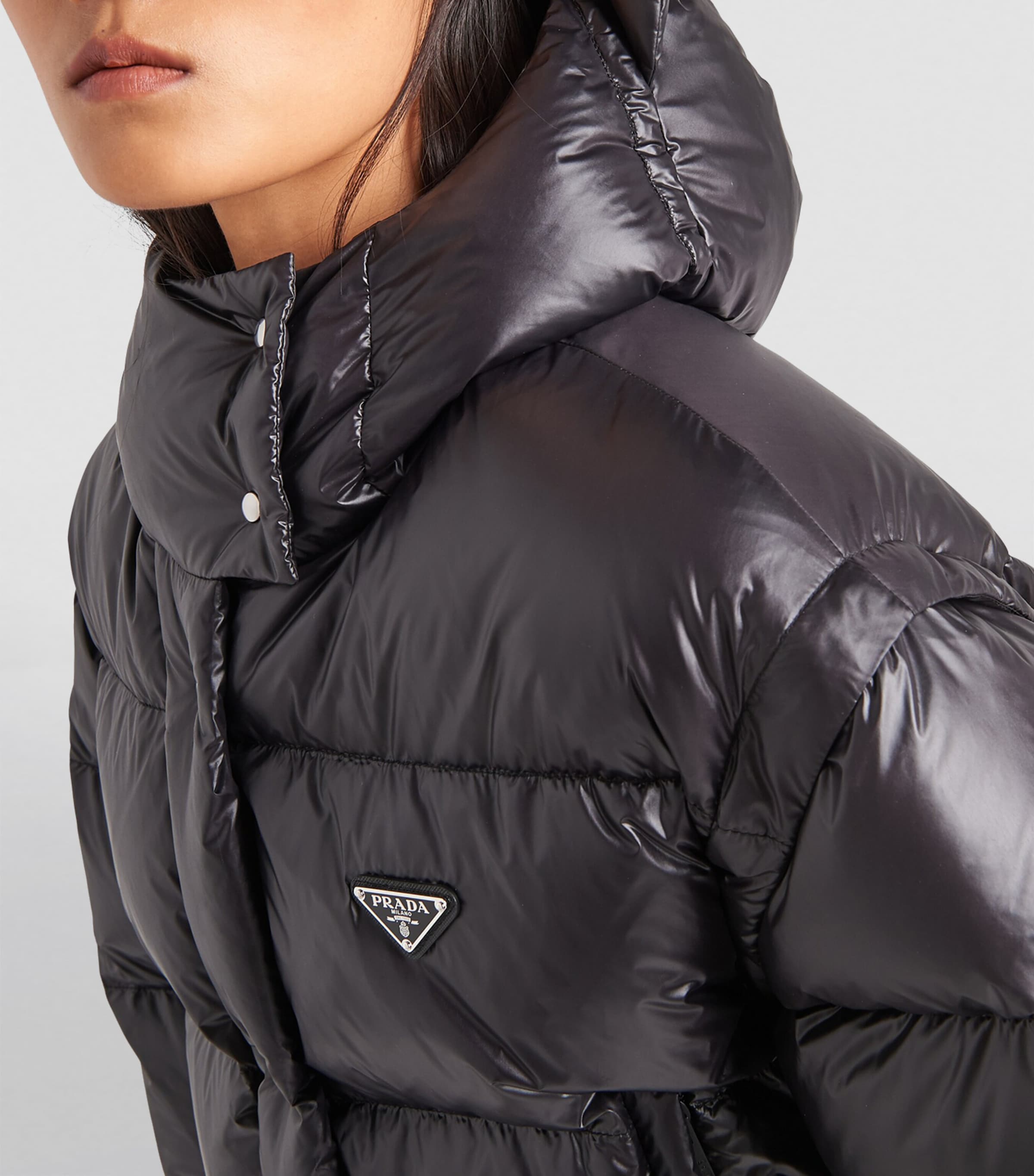 Prada nylon down jacket best sale