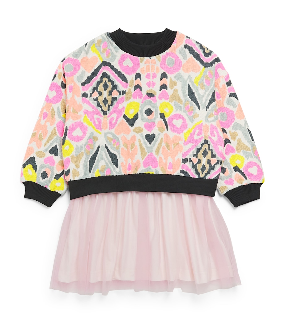 Printed Sweater Dress (8-12 Years) PINK Image 1