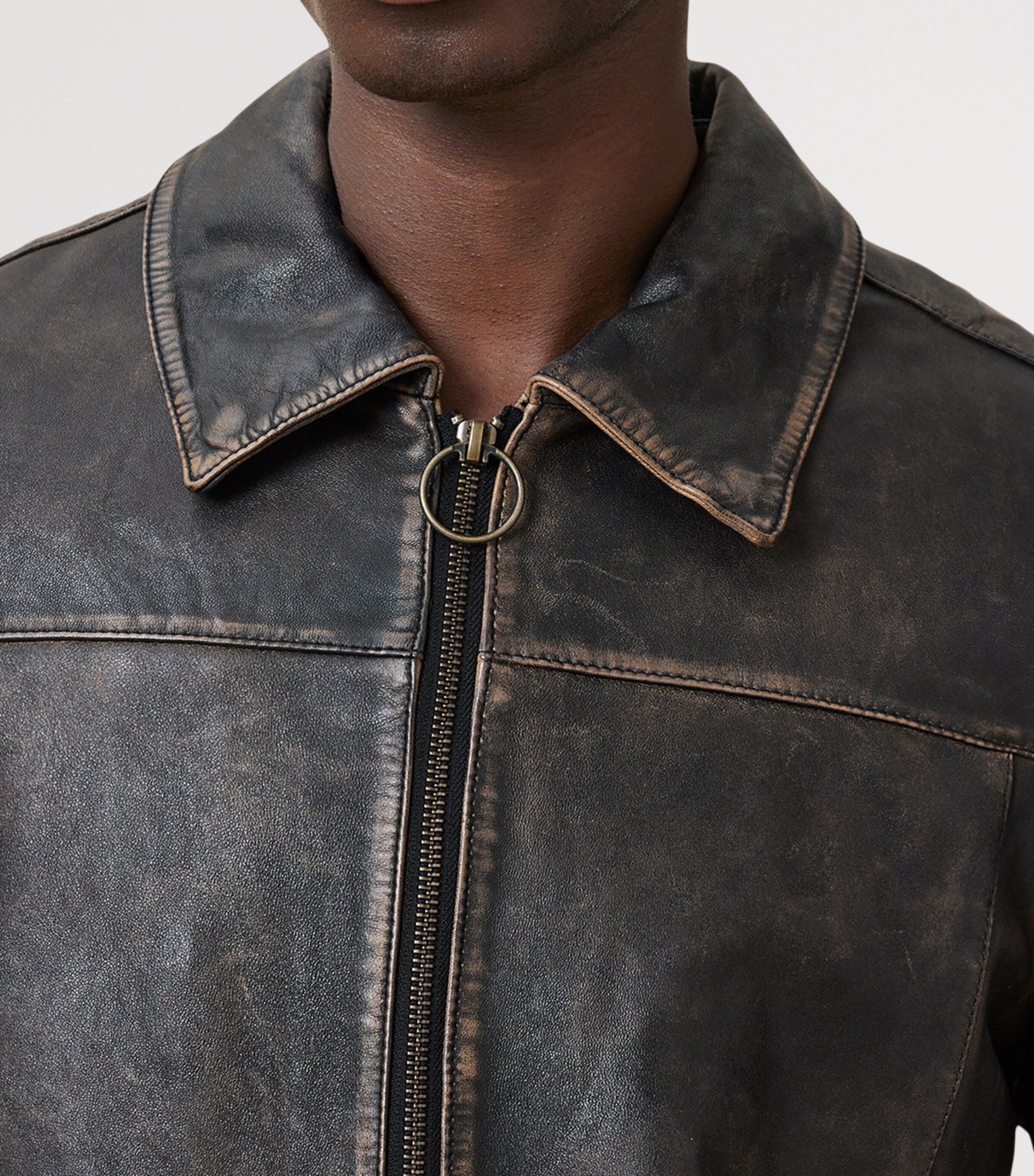 Alkan Leather Jacket VINTAGE BLACK Image 11