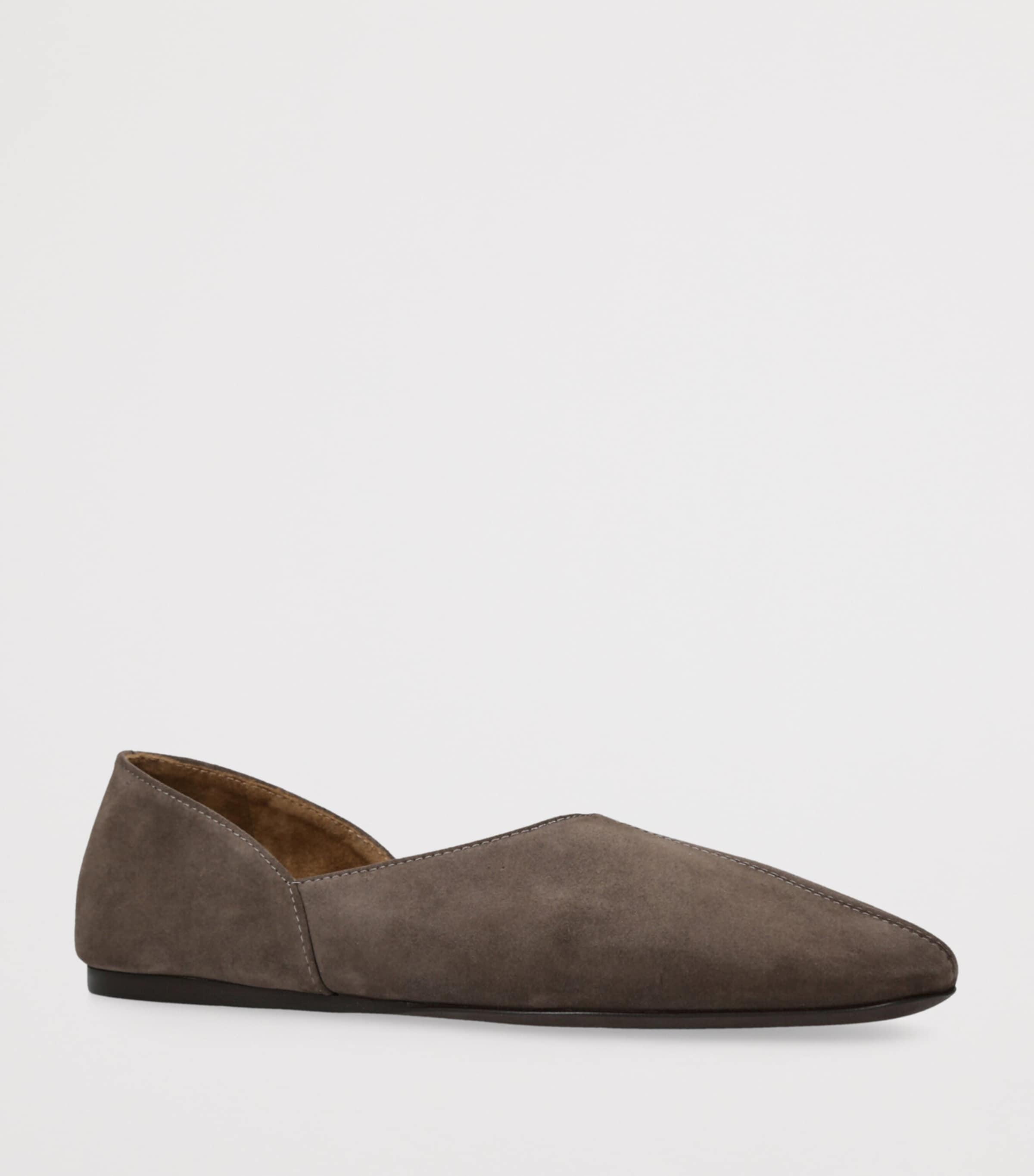 Suede Jane Ballet Flats DARK BROWN Image 3