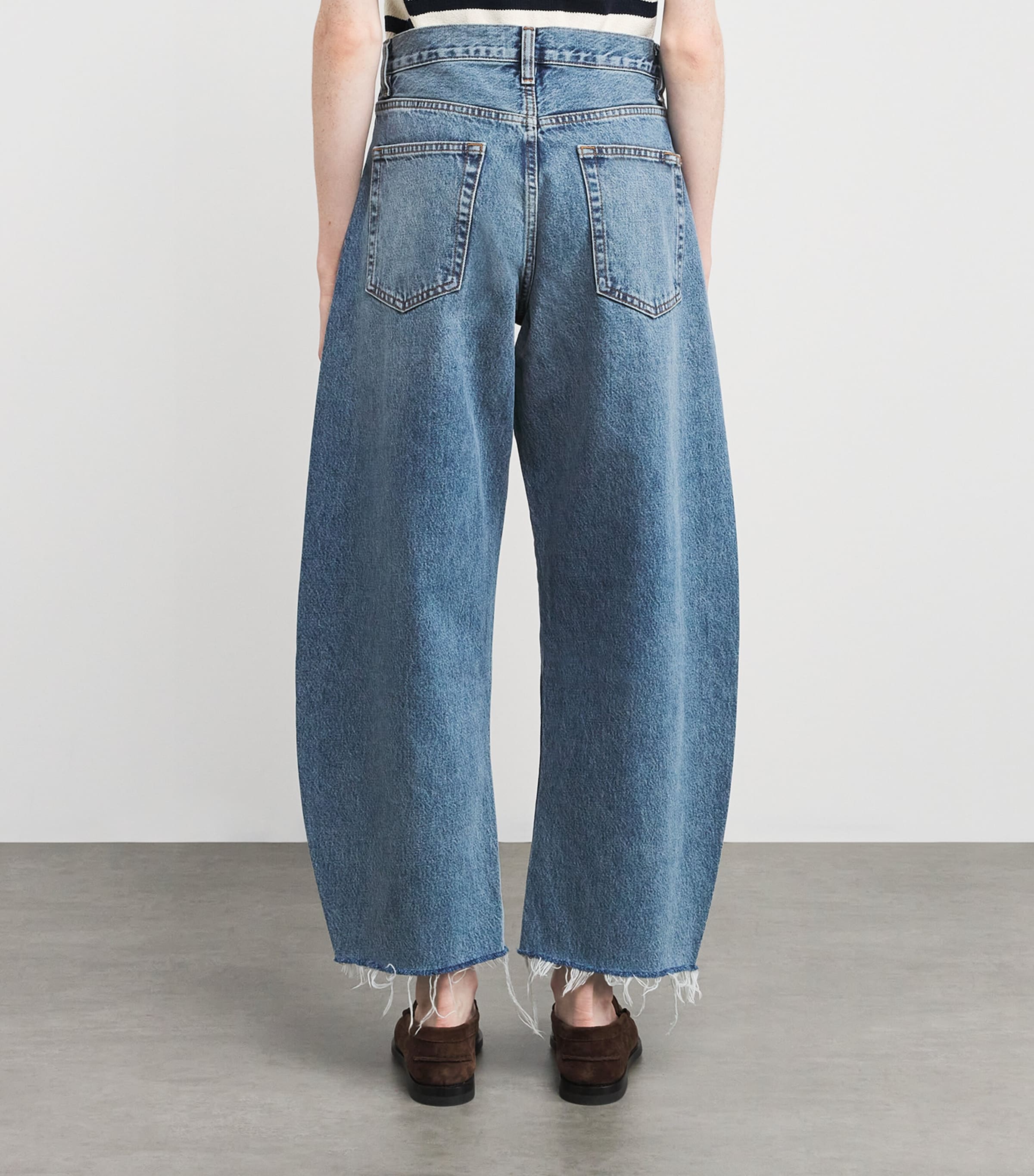 The Bubble Crop Jeans KNOCK OUT RAW FRAY Image 4