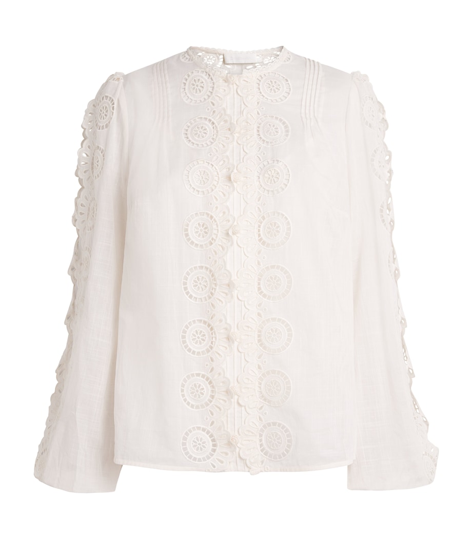 Broderie Anglaise Lucky Blouse IVO/IVORY Image 1