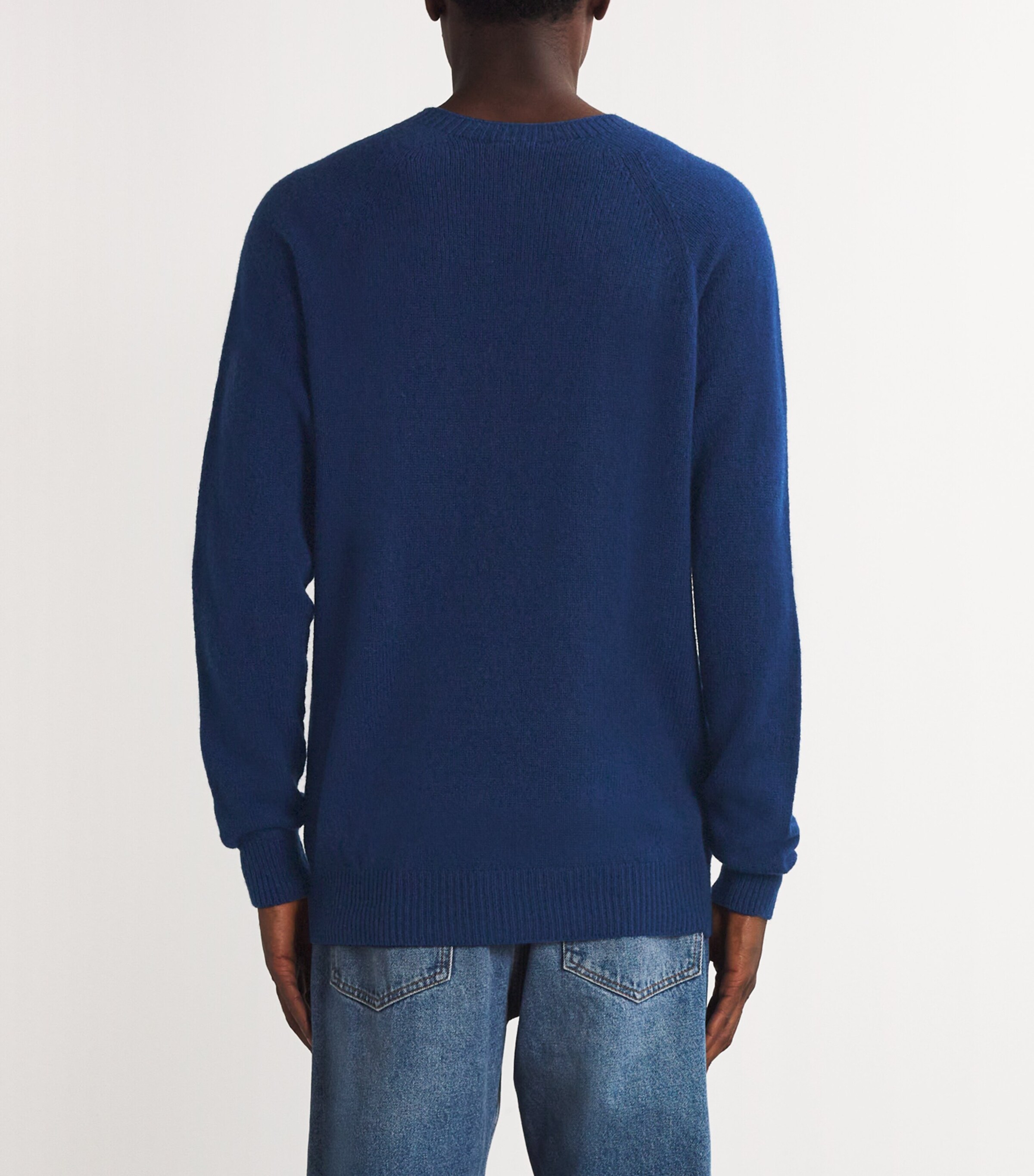Lambswool Crew-Neck Jumper NAVAL BLUE Image 4