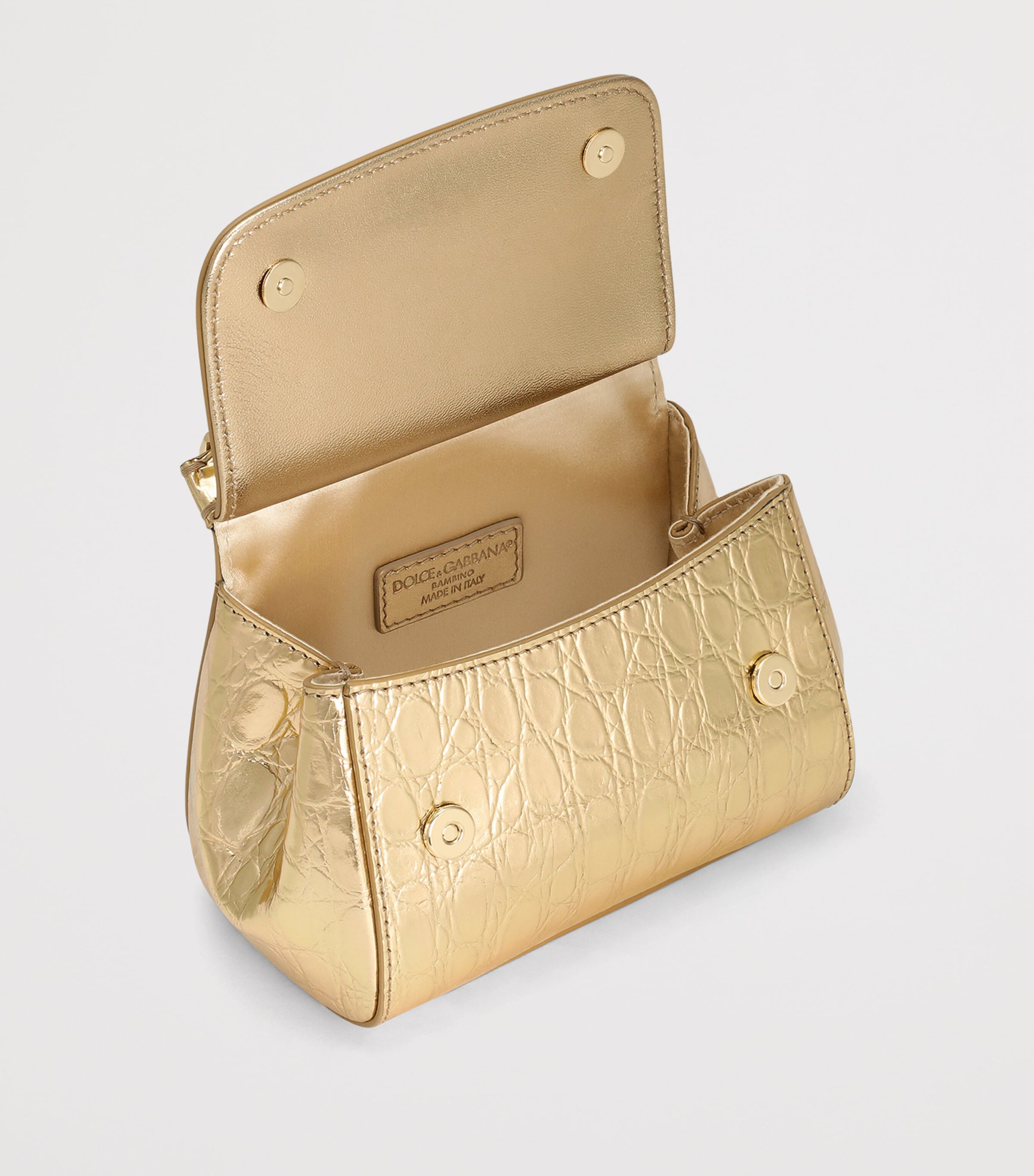 Mini Leather Sicily Shoulder Bag 8H944-ORO Image 4