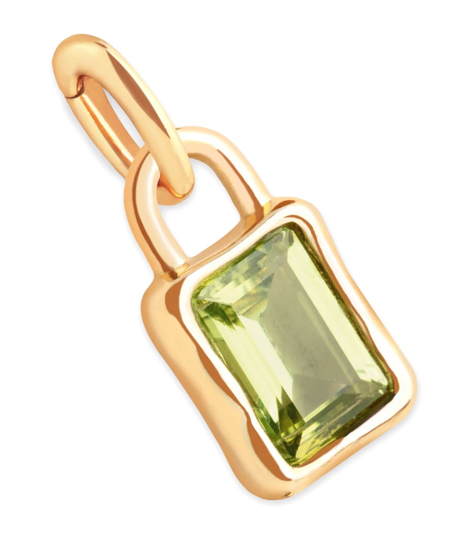 Gold-Plated August Birthstone Charm GOLD Image 1