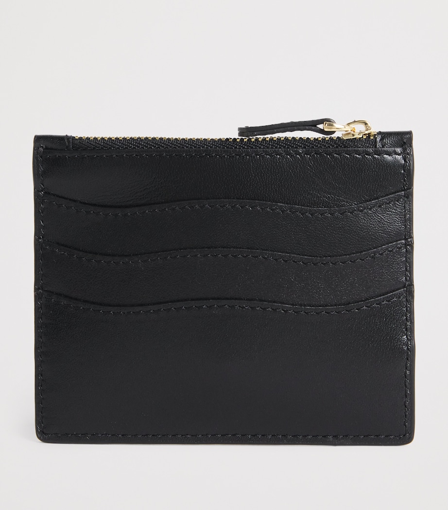 Leather-Suede Card Holder BLACK Image 2