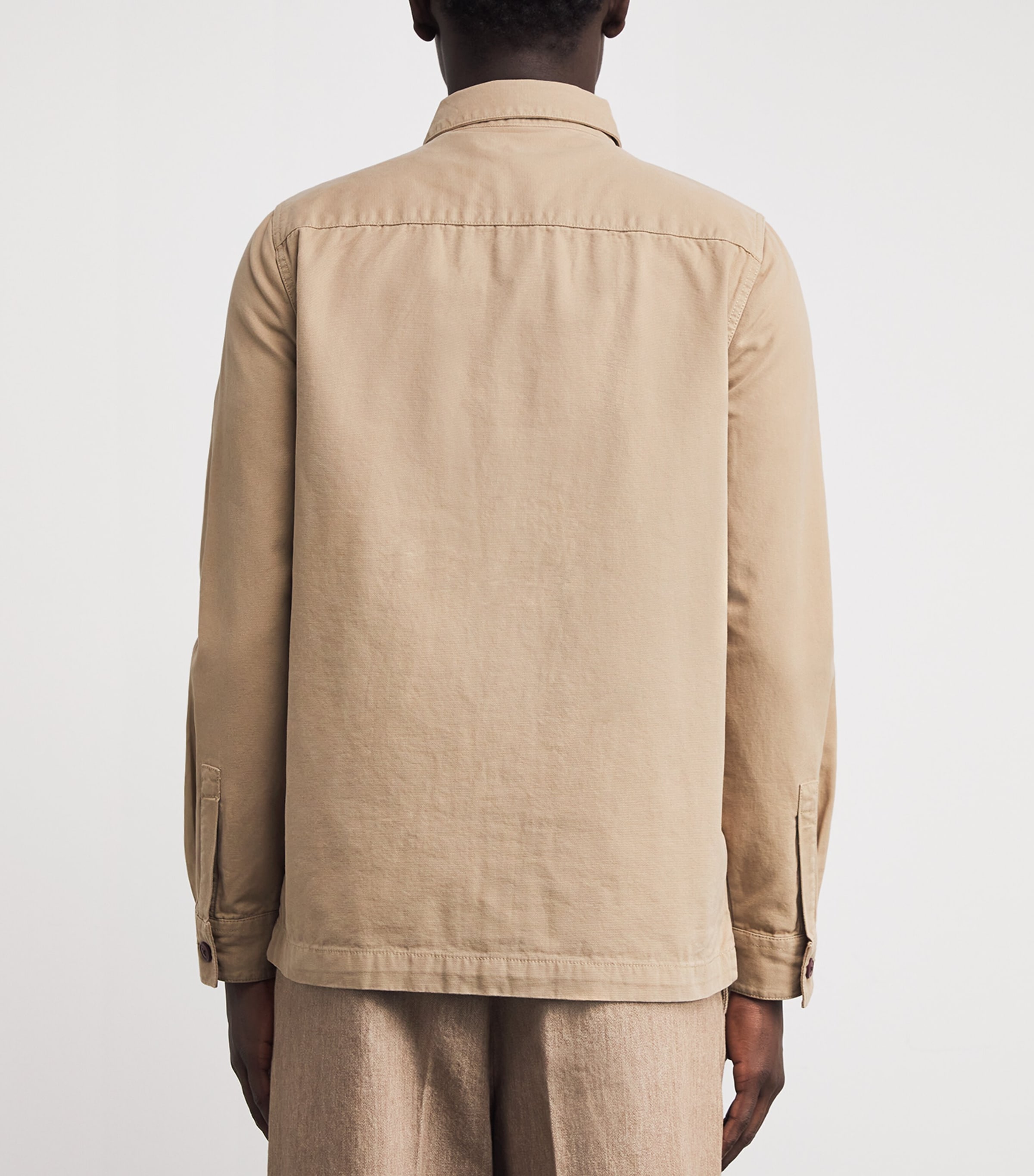 Cotton Washed Overshirt WASHED STONEST17 Image 4