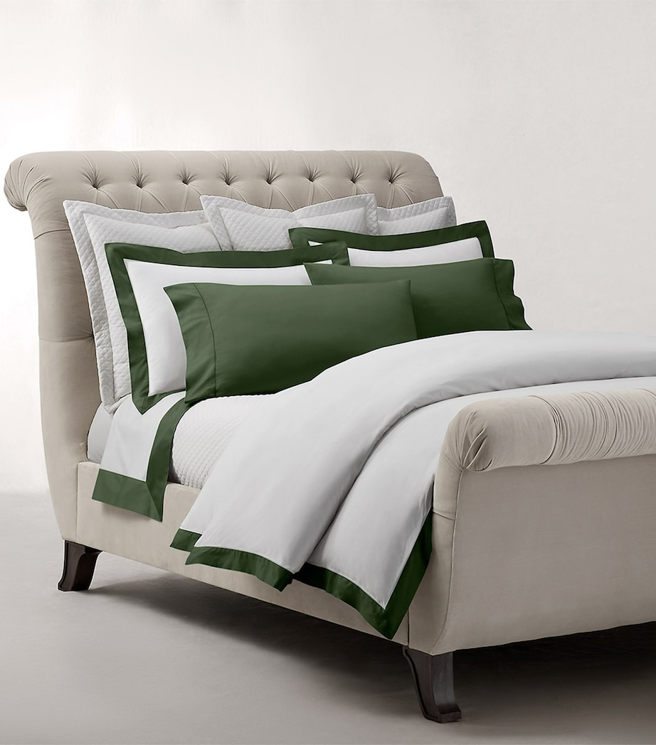 Cotton Langdon Square Oxford Pillowcase (65cm x 65cm) DKGREEN Image 2