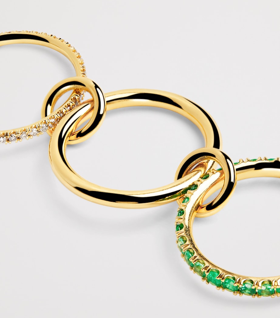 Yellow Gold, Emerald and Diamond Norah Ring YELLOW GOLD Image 4