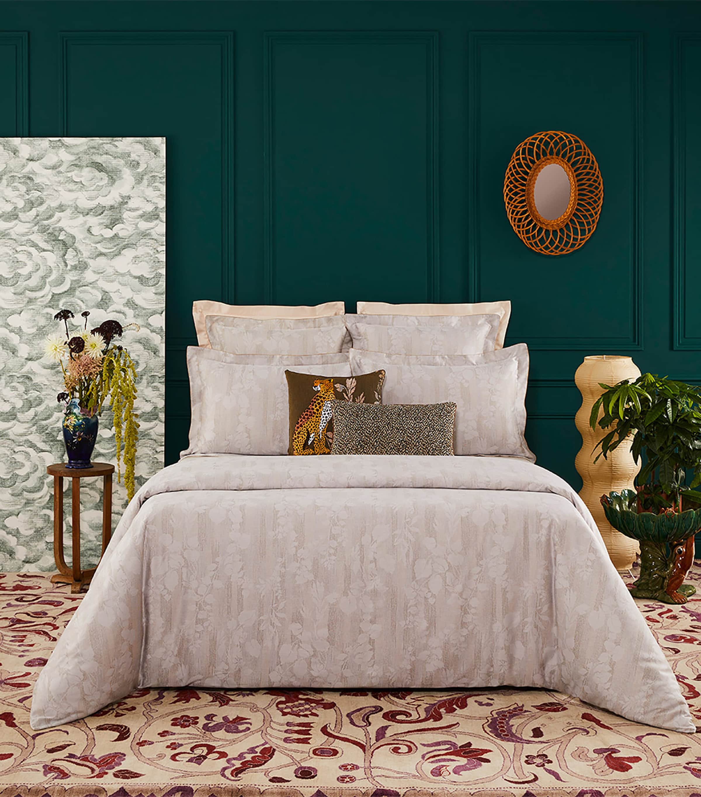 Yves Delorme Nymphes Natural Square Oxford Pillowcase