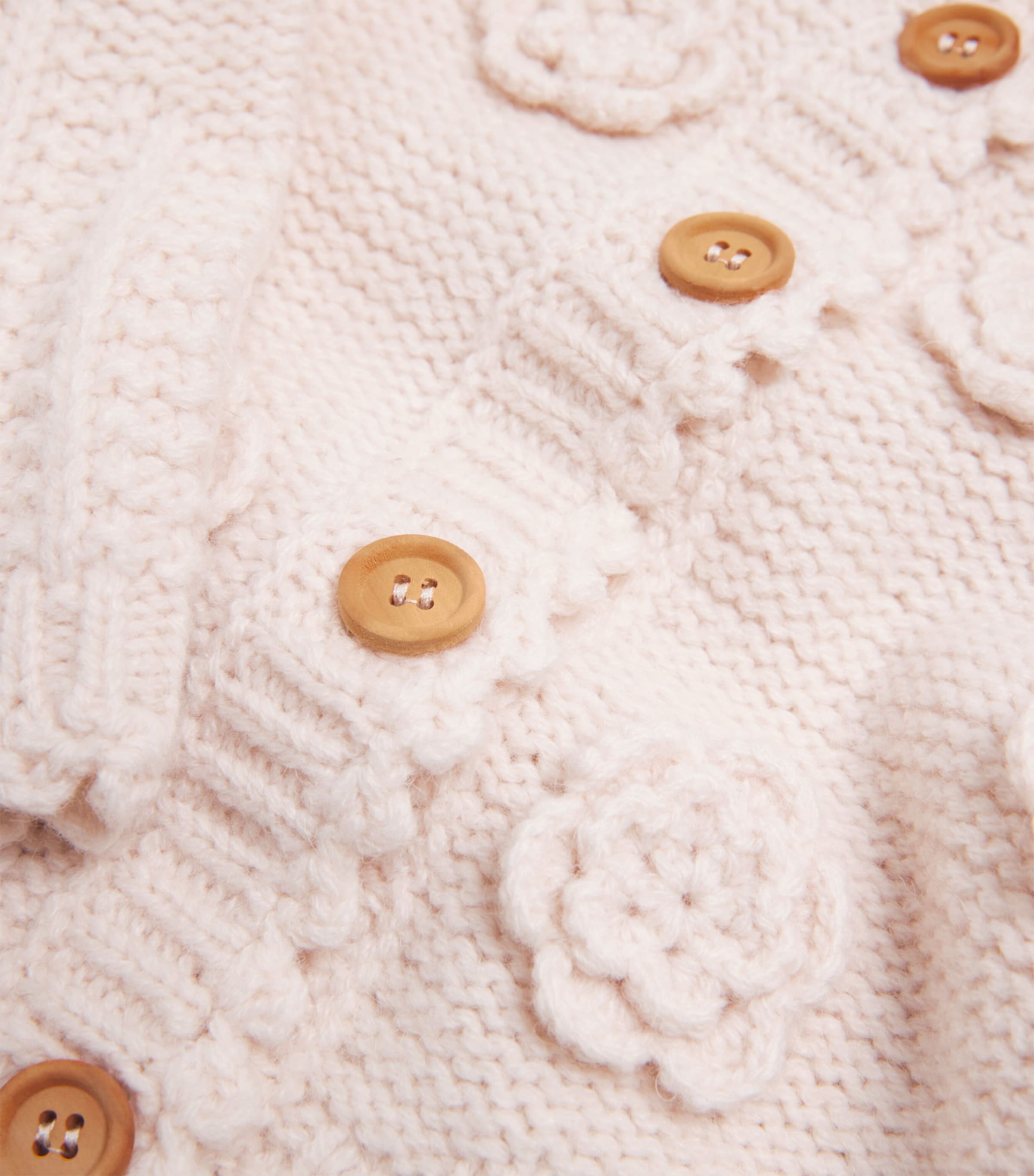 Louise Misha Sandy Cardigan (6-24 Months) Cream Image 3