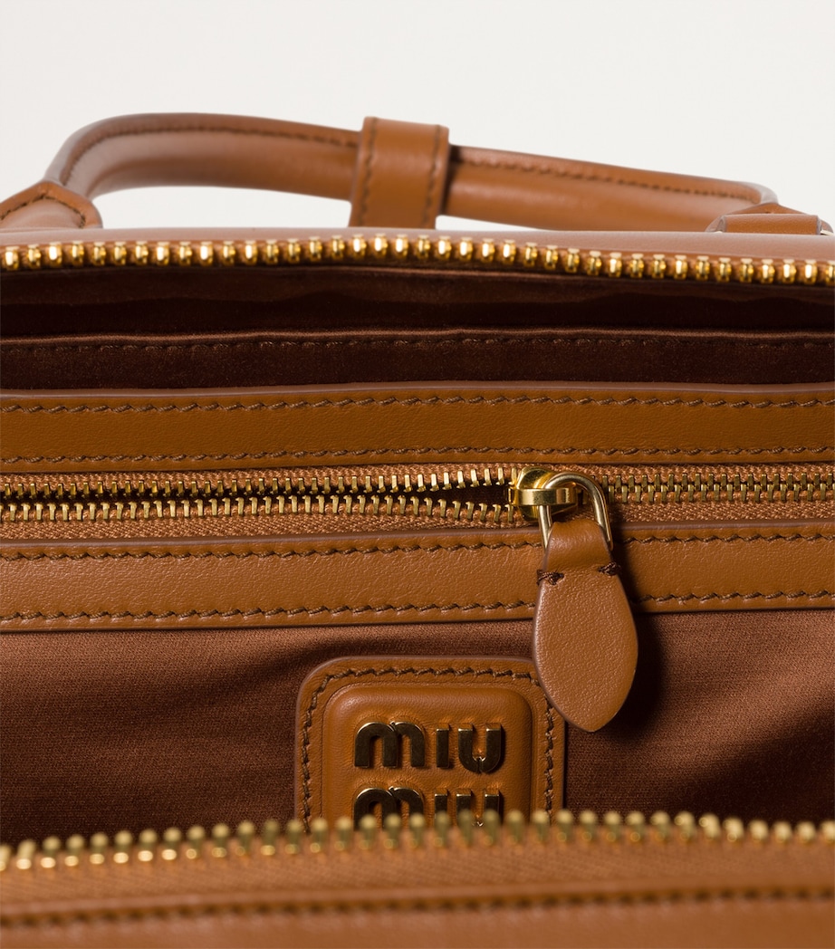 Leather Arcadie Top-Handle Bag F0046 Image 5