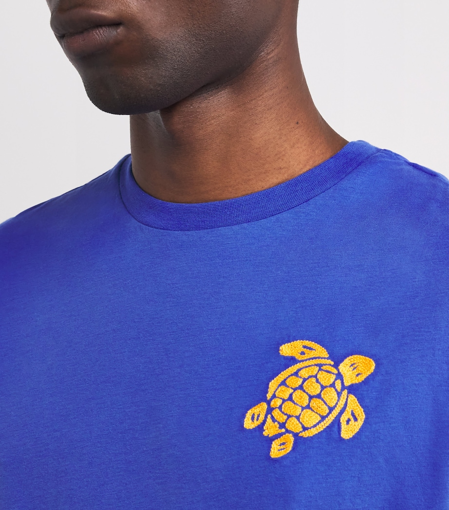 Cotton Embroidered Turtle T-Shirt 613-MARRAKECH Image 6