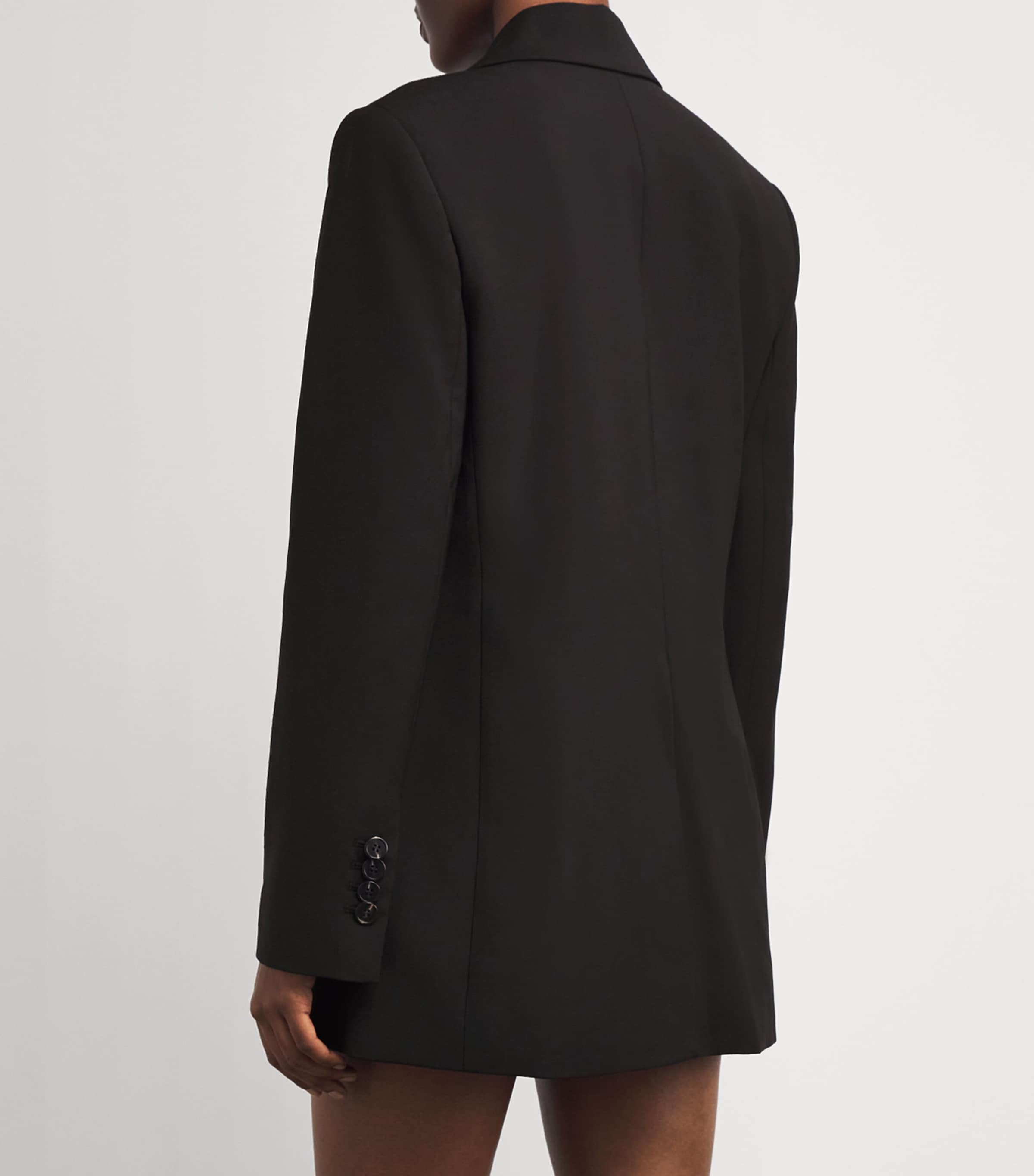 Single-Breasted Corinthian Blazer DBLK BLACK Image 4
