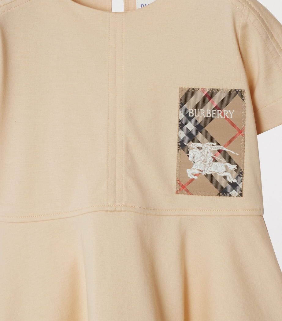 Cotton Check-Label Dress (6-24 Months) CALICO Image 4