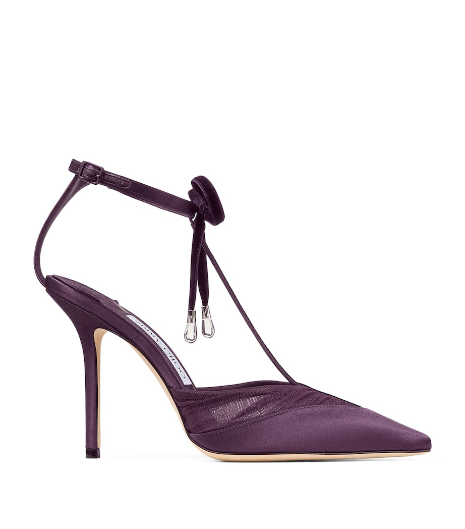 Afia 100 Satin-Mesh-Velvet Pumps WINTER BLOOM/WINTER Image 1