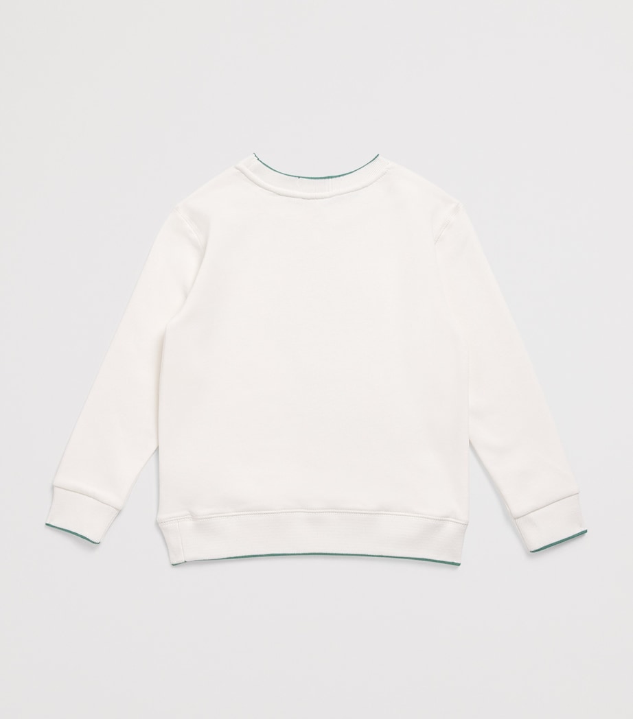 Cotton-Blend Polo Bear Sweatshirt (2-7 Years) PF25 NEVIS BEAR Image 2