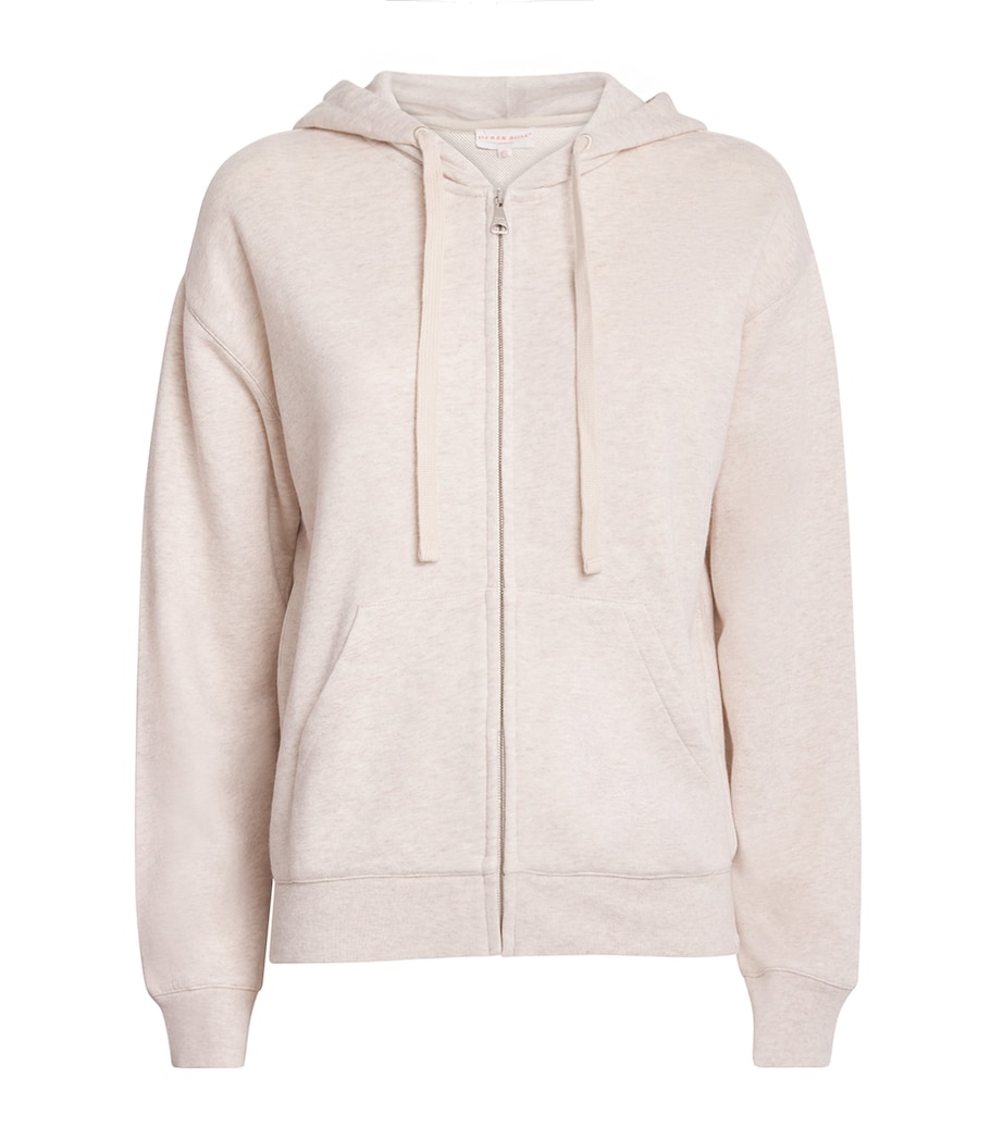 Cotton Quinn Zip-Up Hoodie 1 CREAM Image 1