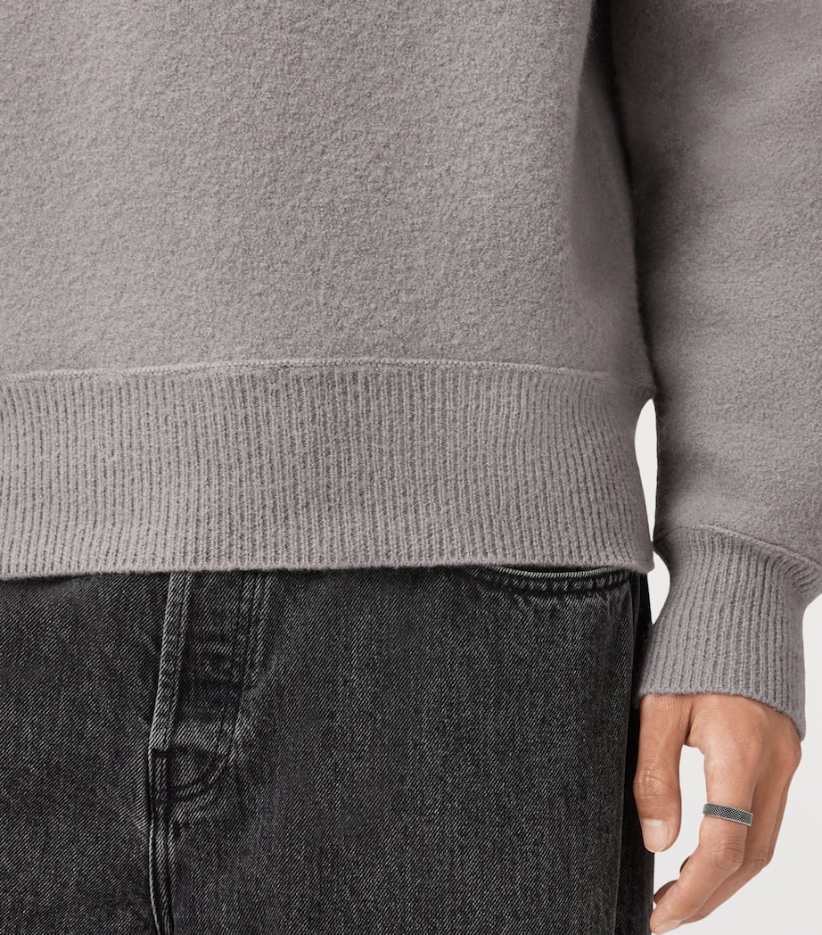 Merino Wool Marko Crew Sweater HENGE GREY Image 9