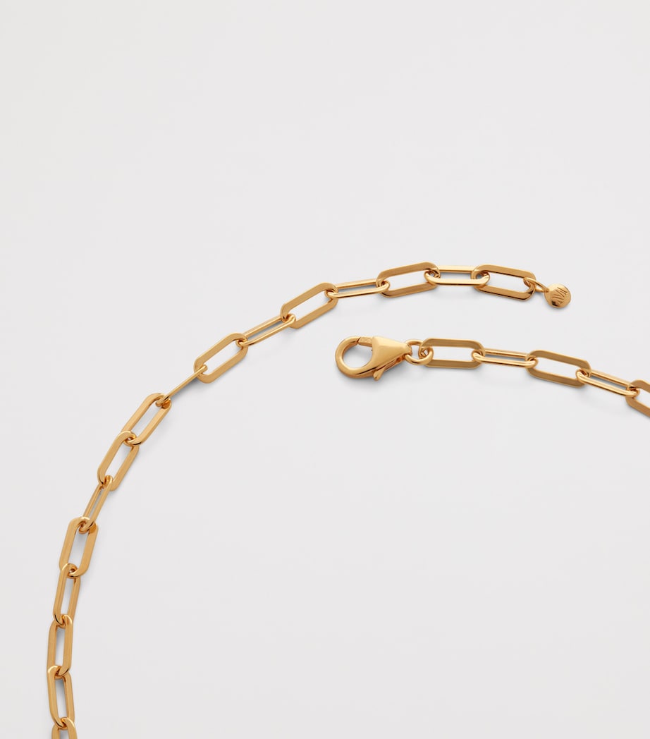 Gold Vermeil Paperclip Chain Necklace 18K GOLD VERMEIL Image 3