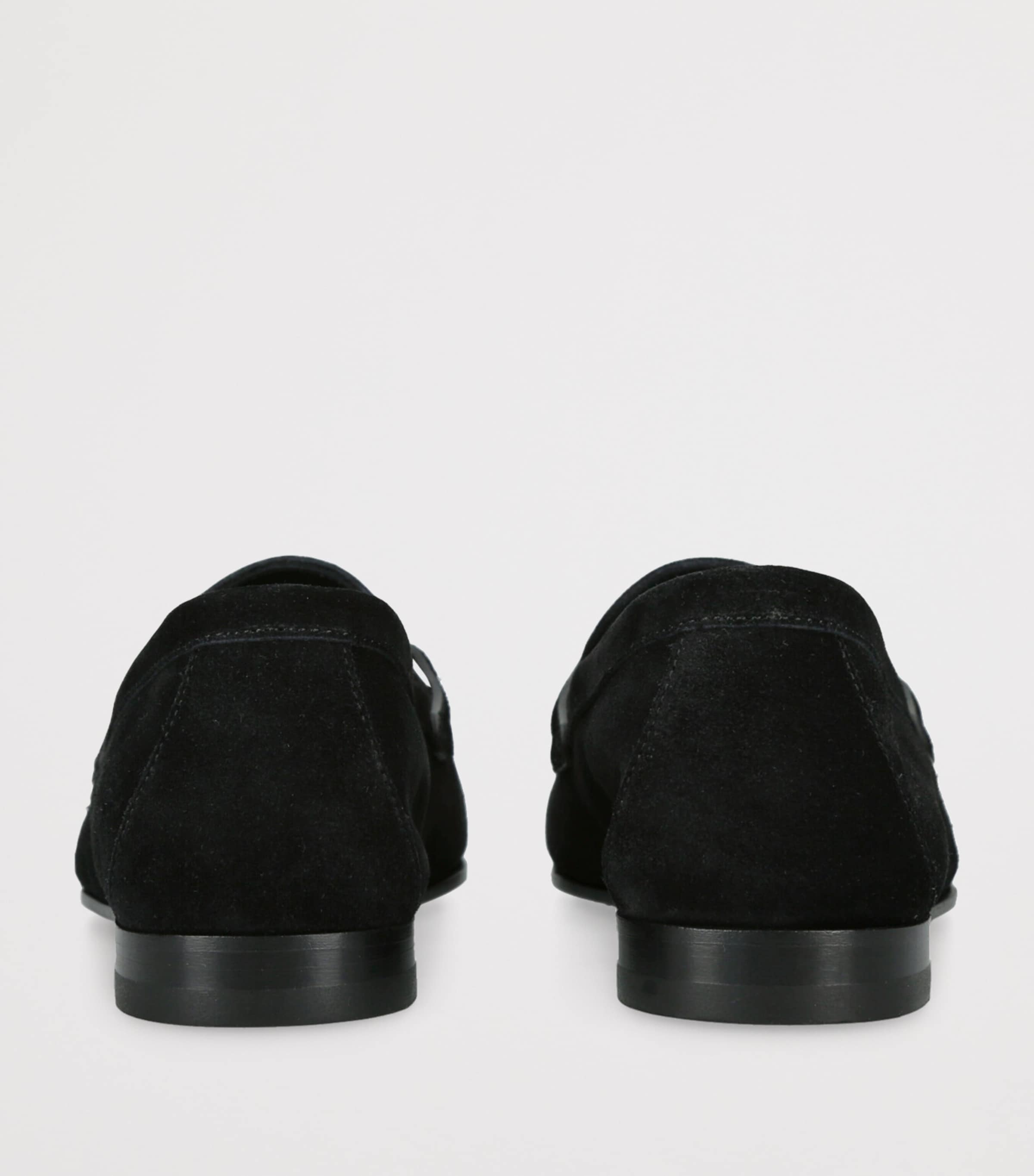 Suede Medusa Loafers BLACK Image 2