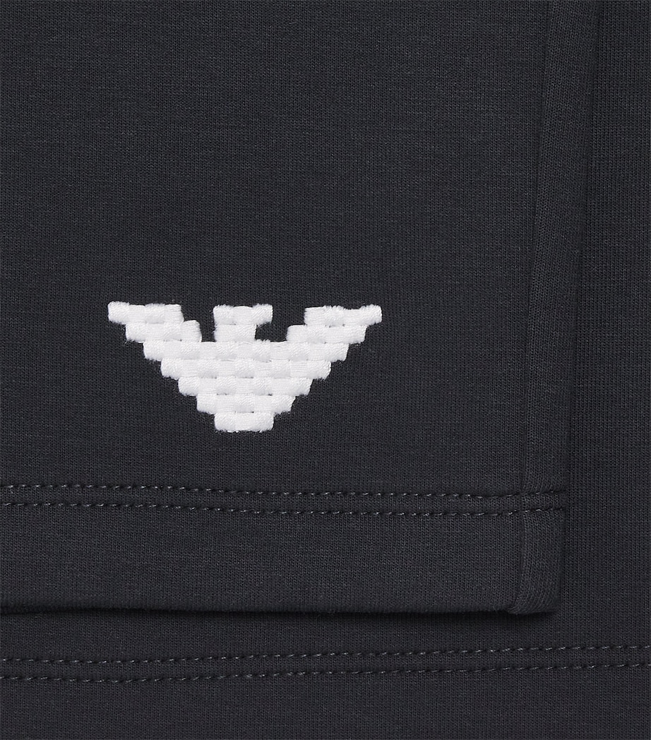 Cotton-Blend Sweatshorts (4-16 Years) ICONICO 0920 BLU NAV Image 3