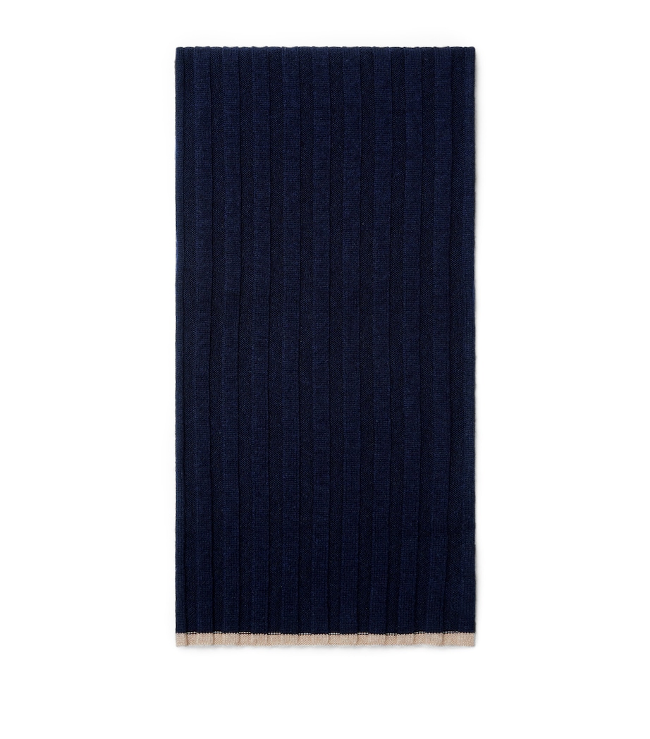 Cashmere Ribbed Scarf CU715 Image 1