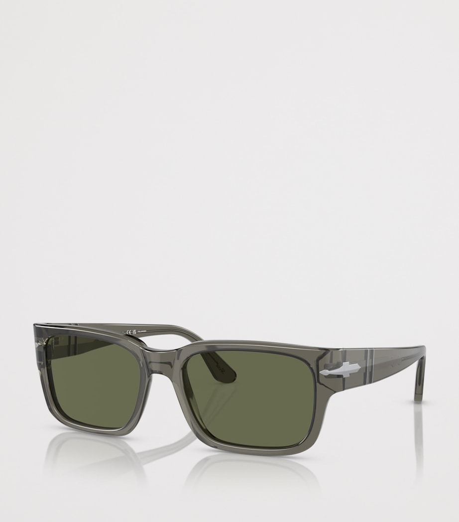 Persol Acetate Rectangle Sunglasses Grey Image 2