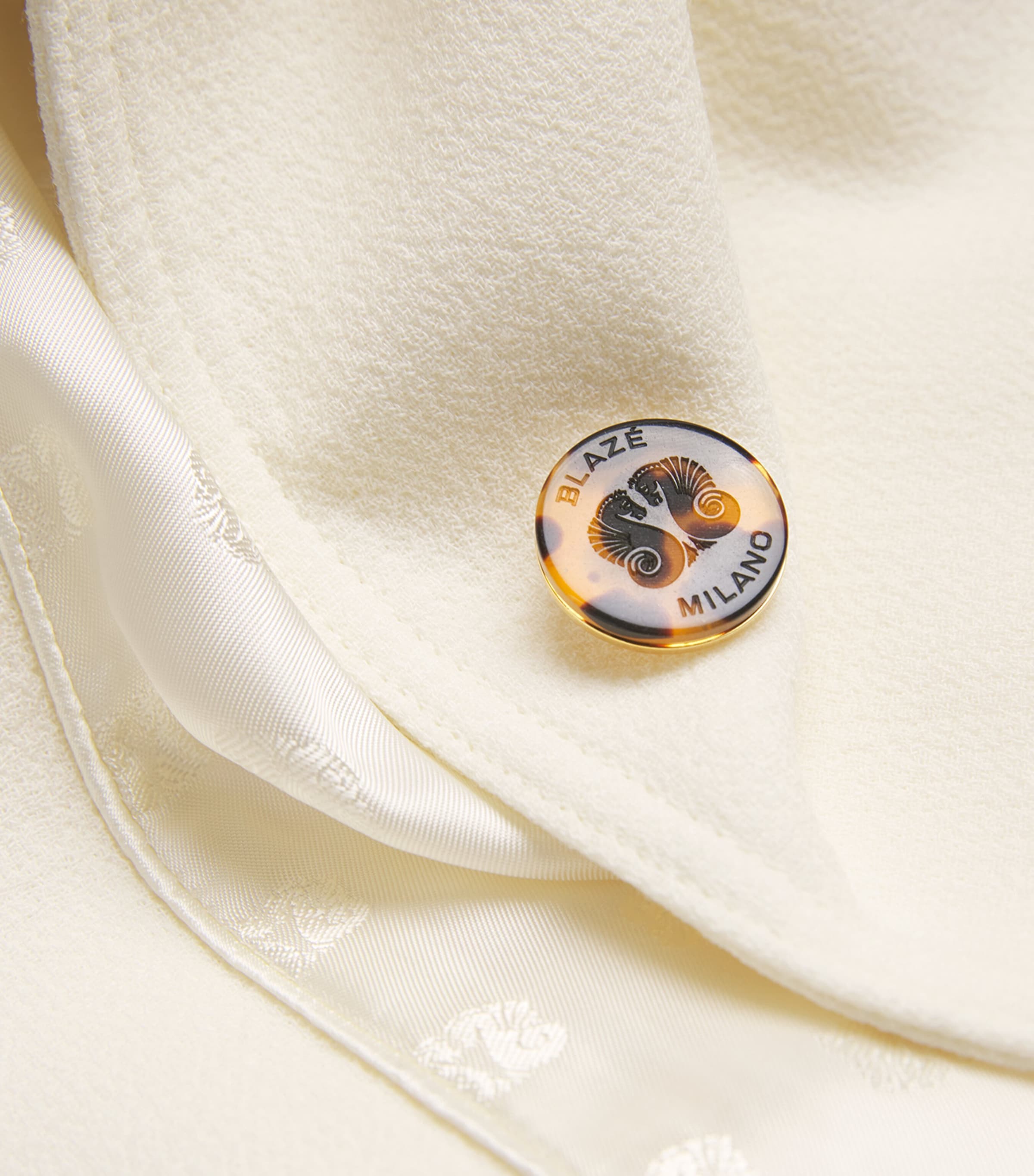 Virgin Wool Belted Paint Jacket W006 SNOW Image 5